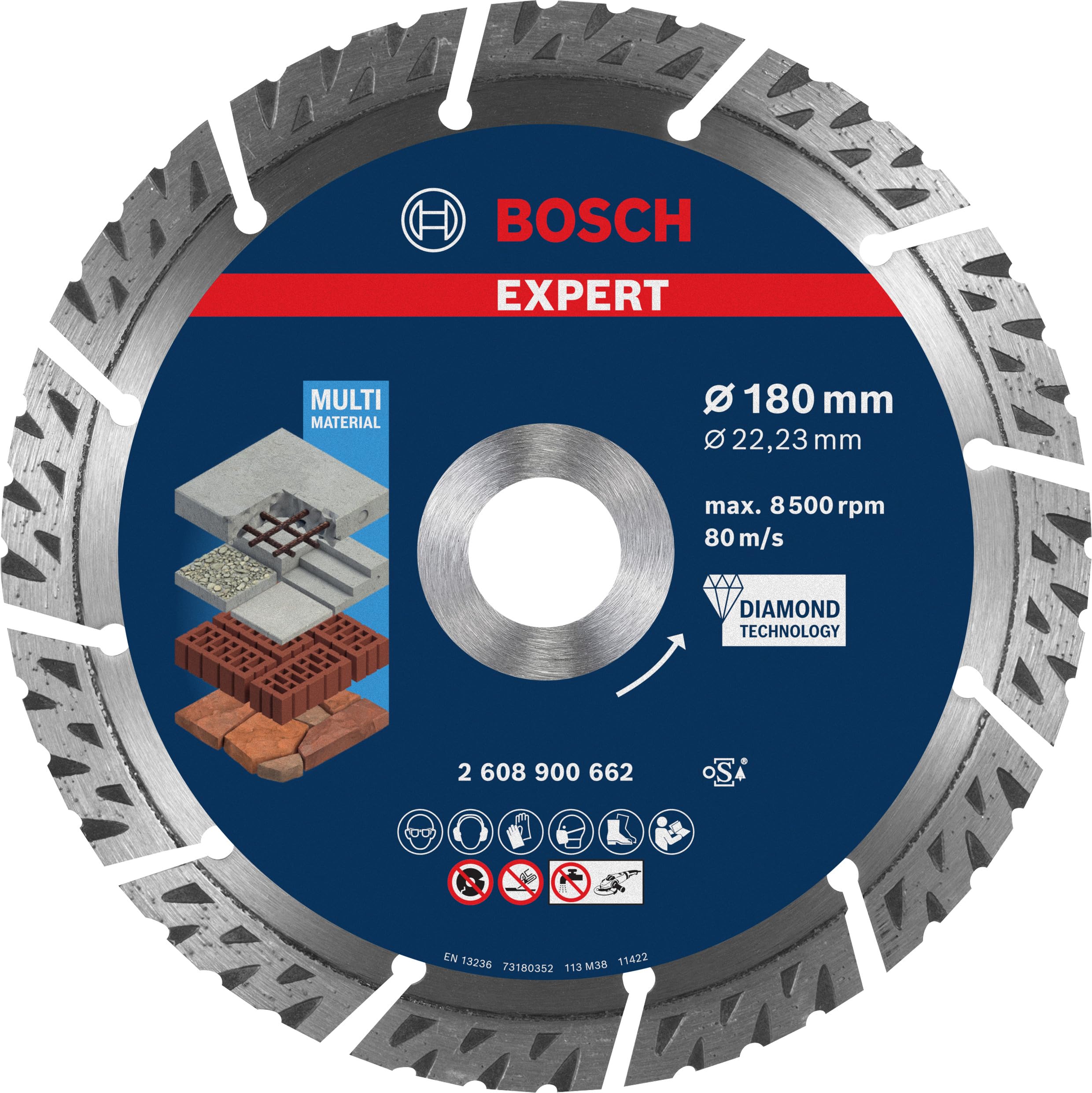 Bosch EXPERT Disque Diamant 125mm MultiMaterial X-Lock