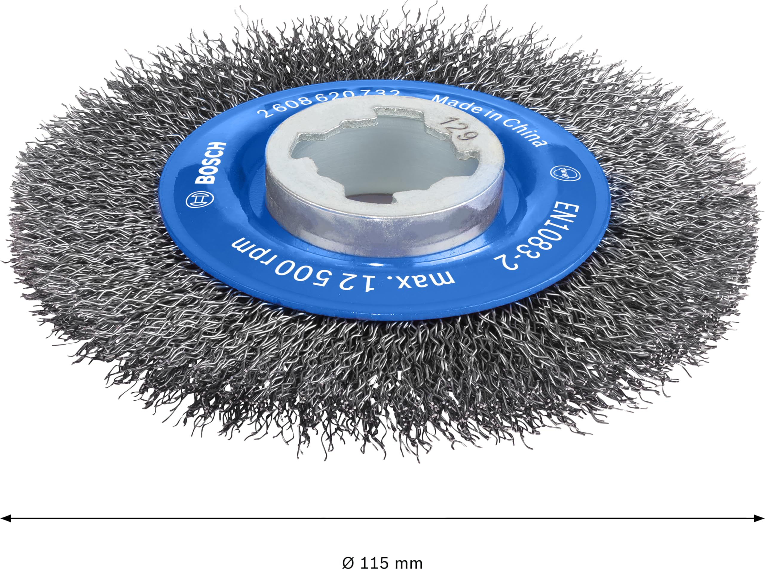 Bosch PRO Steel brosse circulaire 115 mm fils ondulés acier