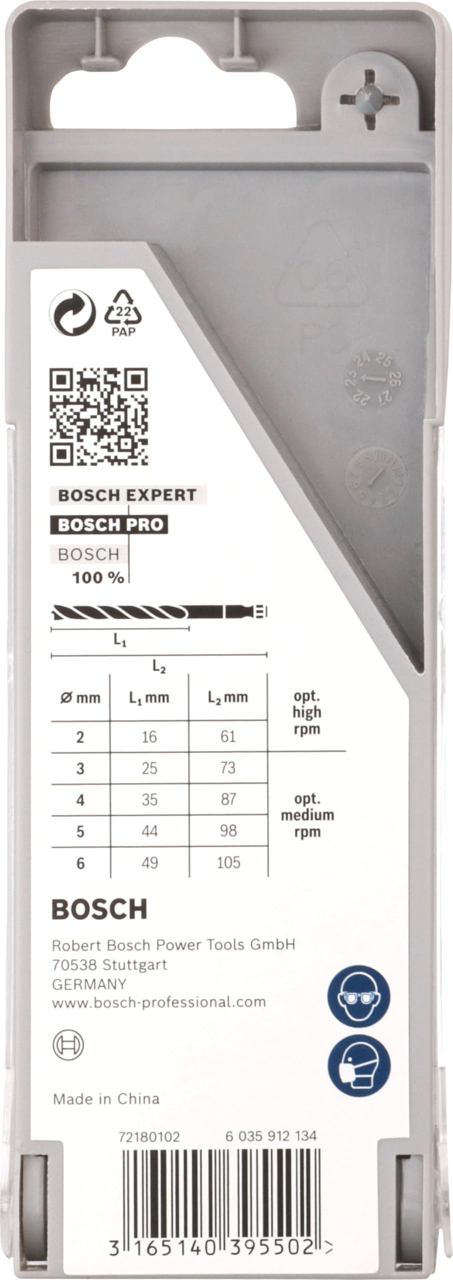 Bosch Coffret 5 forets bois PRO Wood HSS Hex