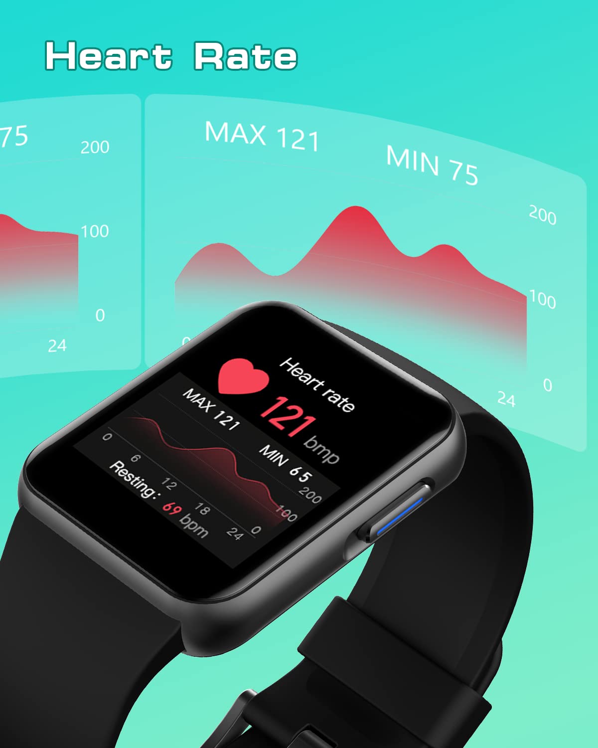 GRV montre connectée sport cardio oxymètre IP68