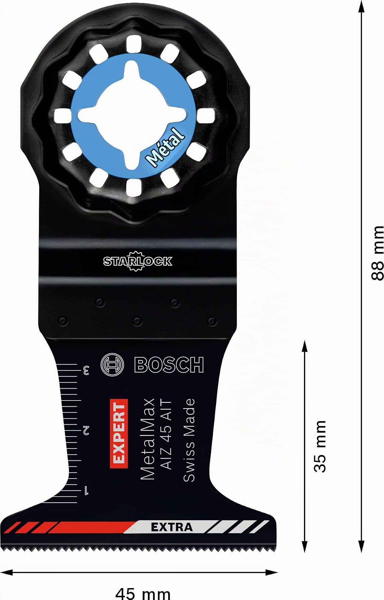 Bosch EXPERT MetalMax AIZ 45 AIT lame multifonction métal 45mm