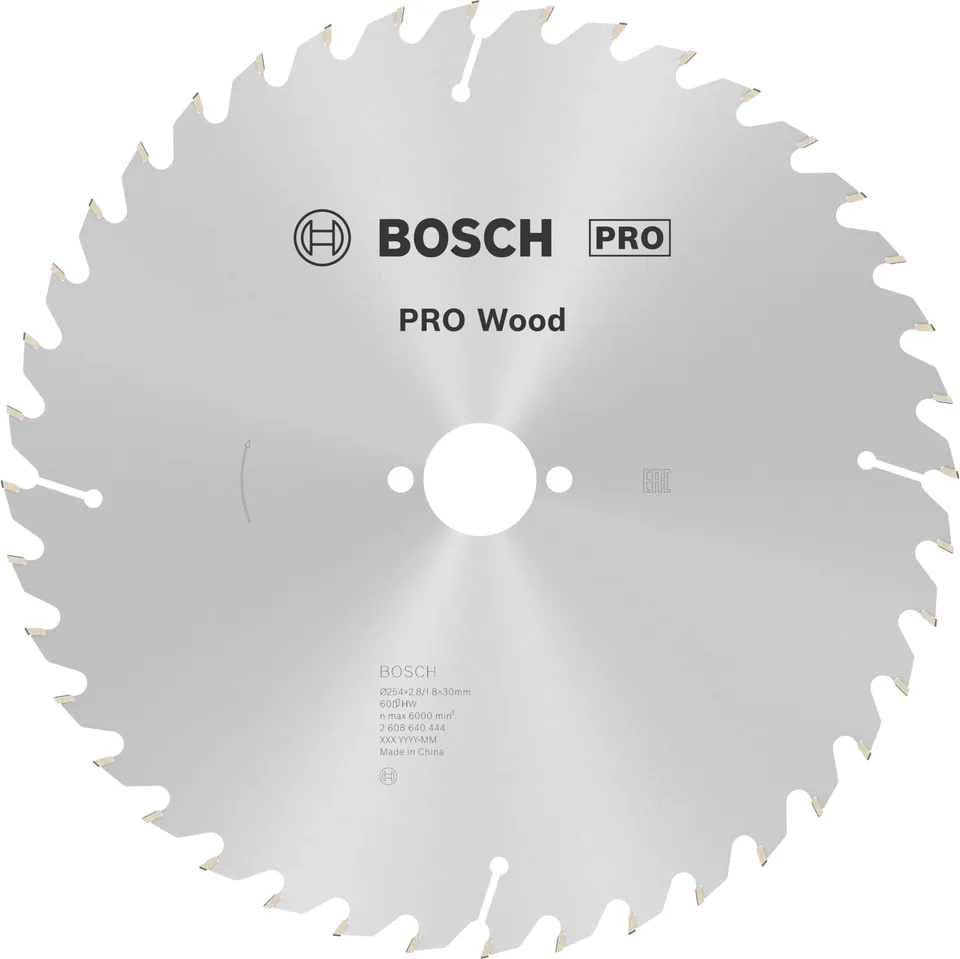 Bosch PRO Wood Lame circulaire 254x30 mm 60 dents bois
