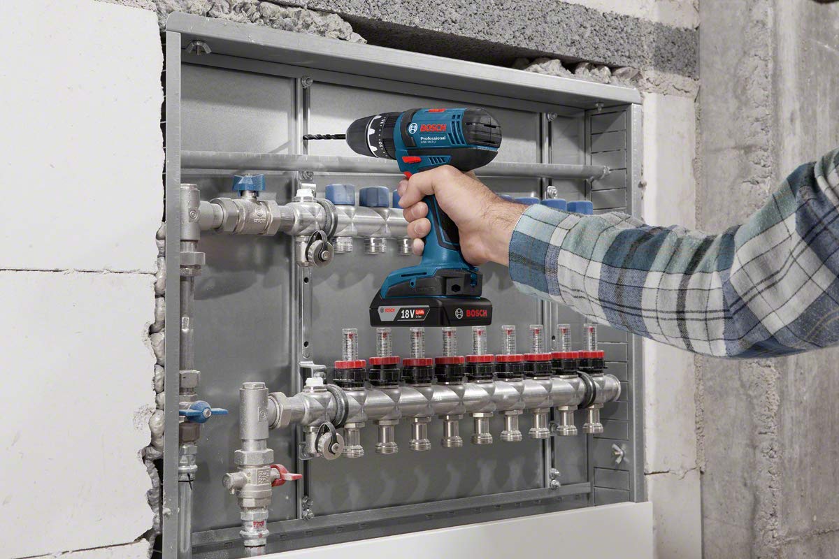 Bosch Professional GSB 18-2-LI Perceuse 18V 2x2Ah