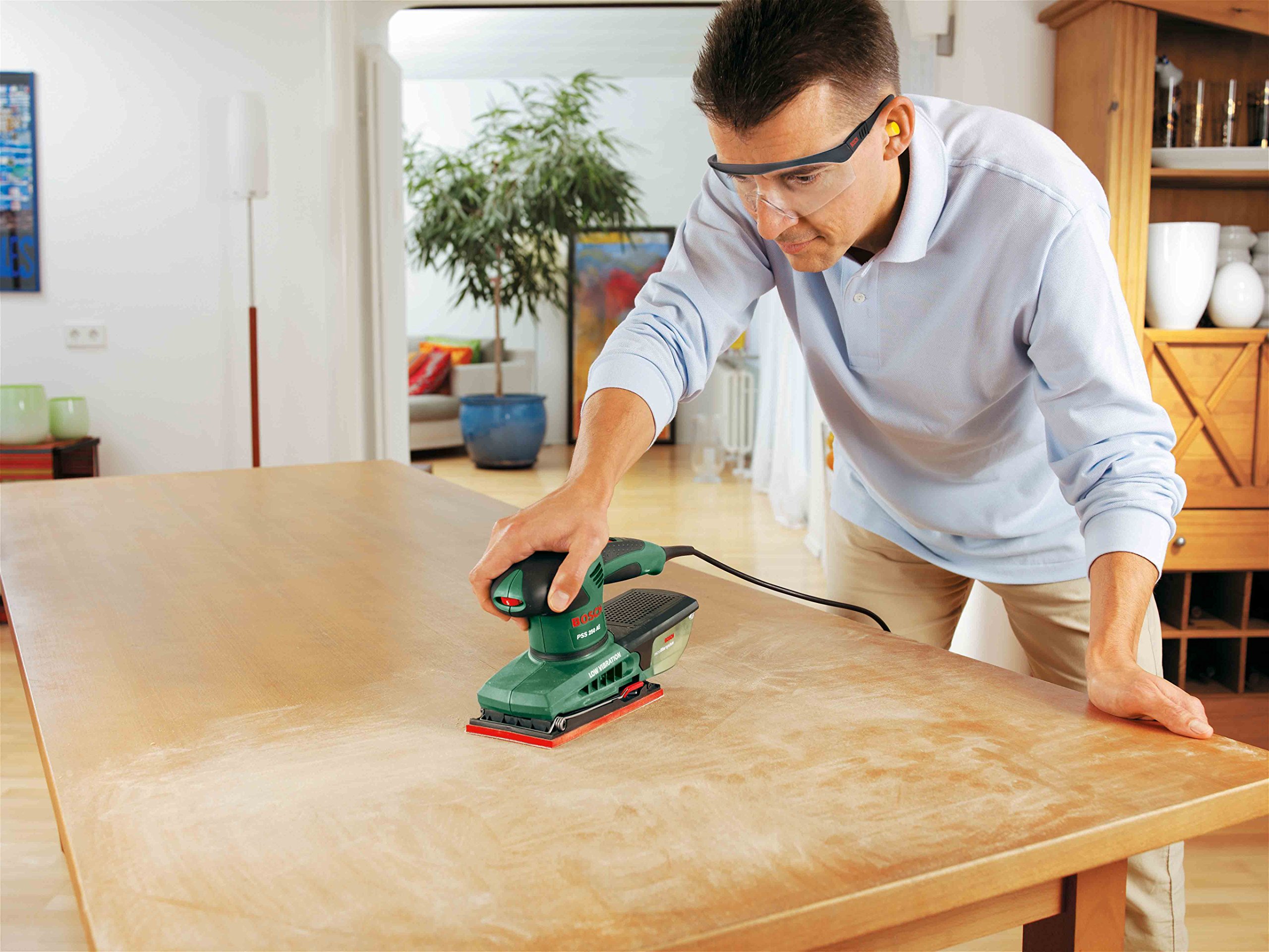 Bosch C430 feuille abrasive 93x186 grain 180 lot 10 bois