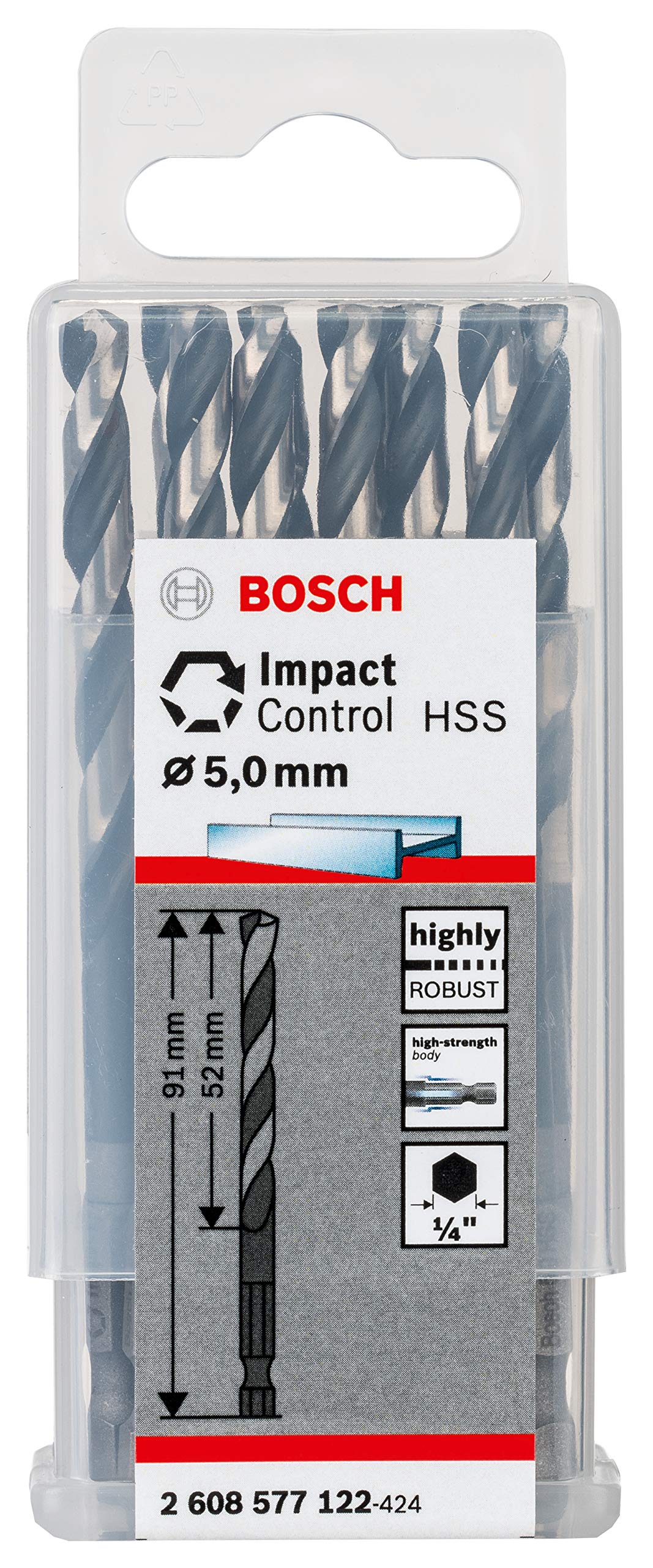 Bosch Impact Control foret HSS métal 8 mm 117 mm
