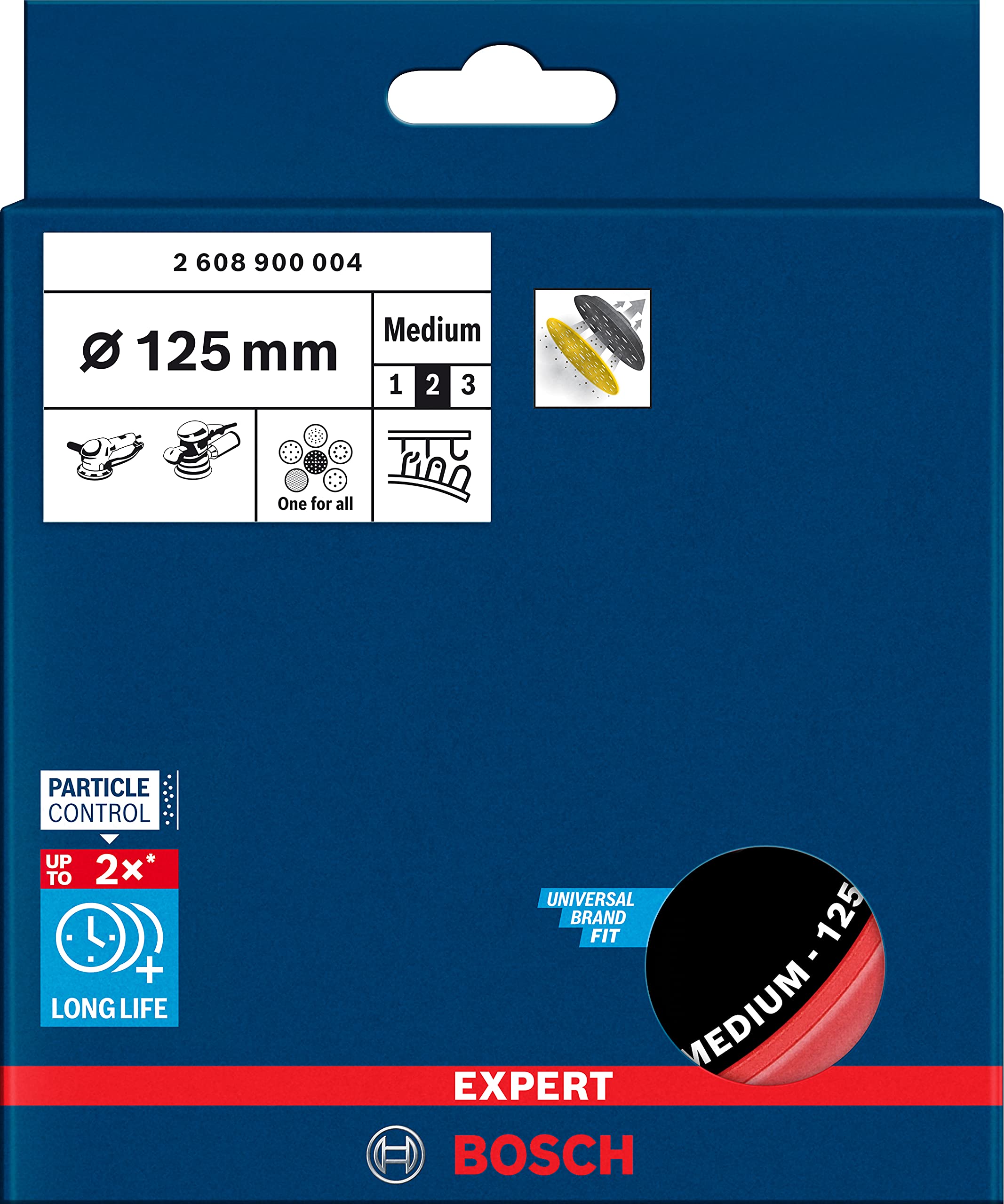 Bosch EXPERT plateau ponçage 125mm souple universel
