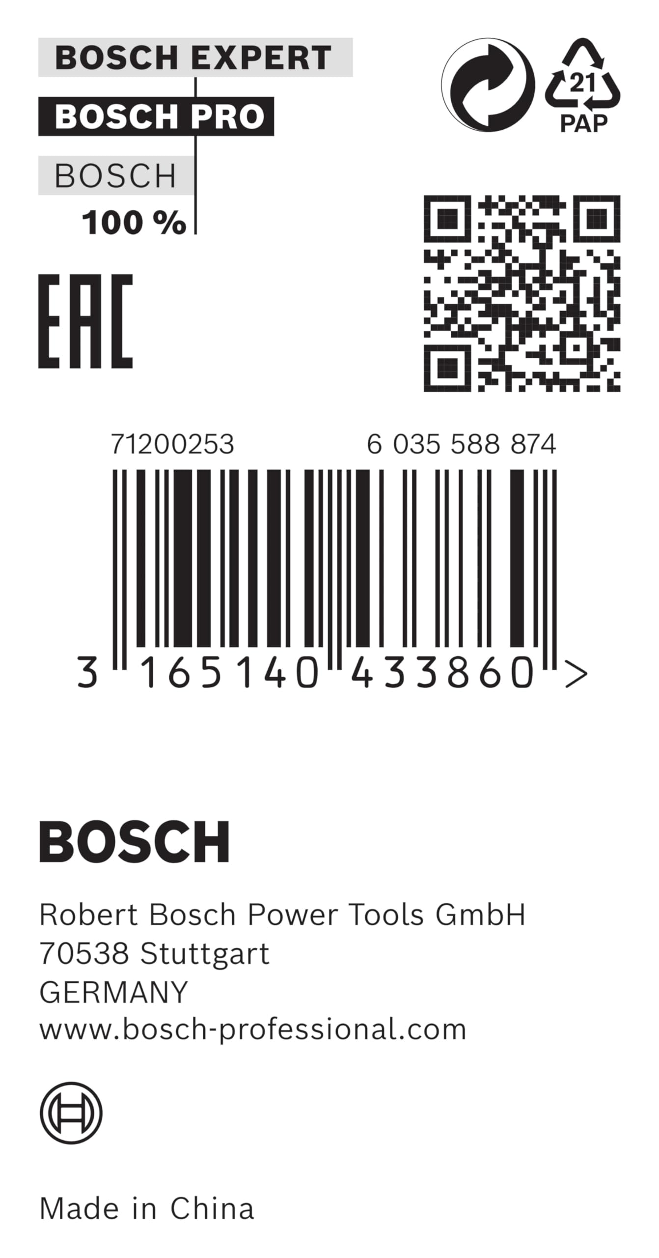 Bosch Lames bague réduction 30x20x1,5 mm scie circulaire