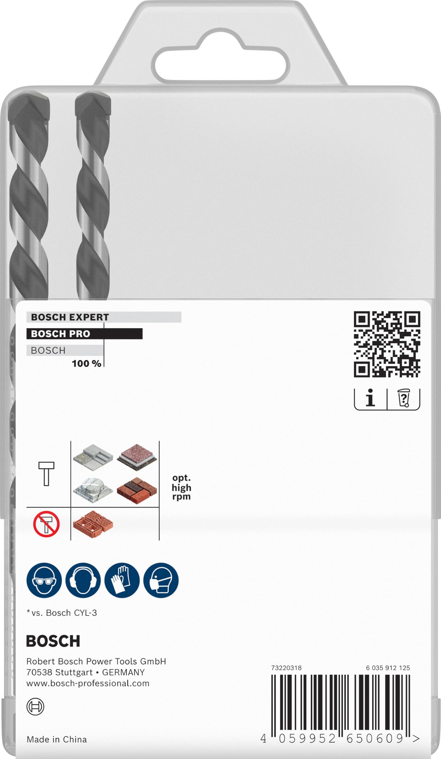 Bosch PRO HEX-5 coffret forets béton 7 pièces