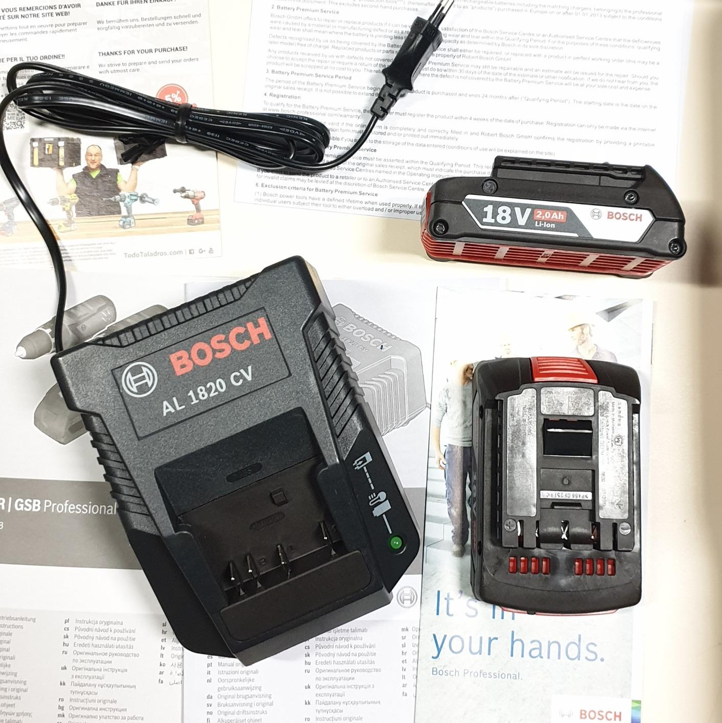 Bosch GSR 18V perceuse-visseuse sans fil 2 batteries