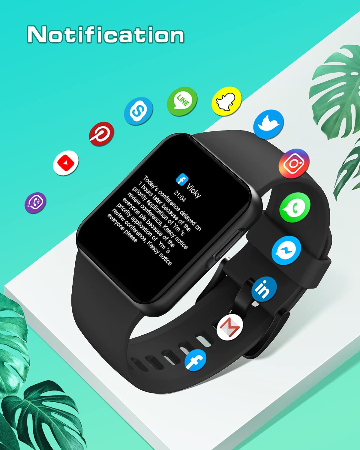 GRV montre connectée sport cardio oxymètre IP68