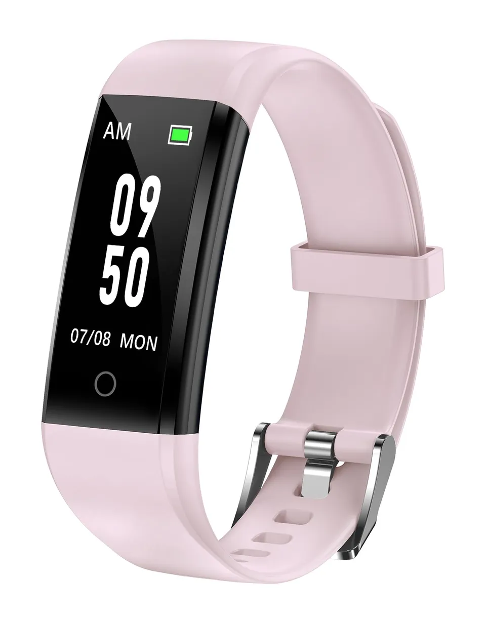 GRV montre podomètre marche rose non connectée sans Bluetooth