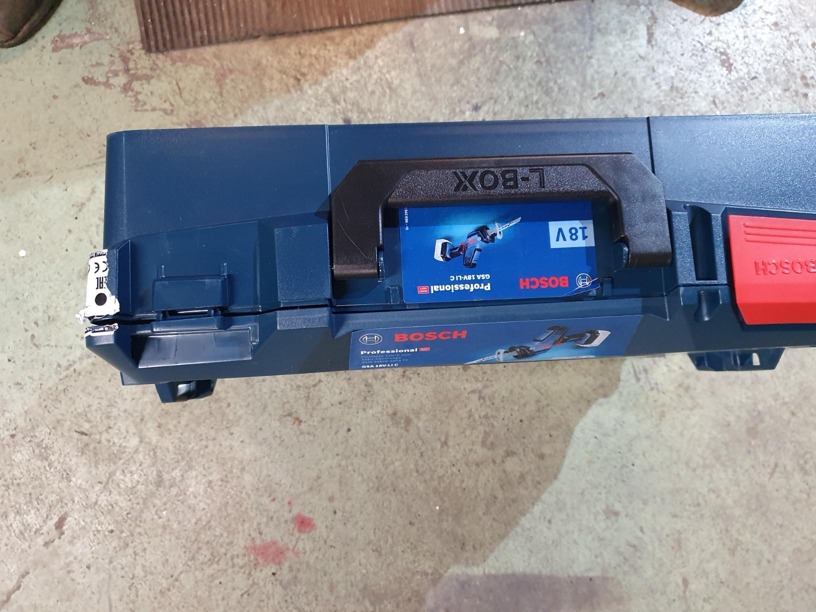 Bosch GSA 18 V-LI C scie sabre 18V L-BOXX 3 lames