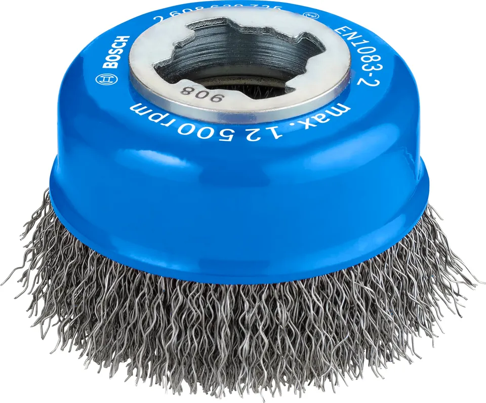 Bosch Pro Brosse boisseau acier 75mm X-Lock fils ondulés
