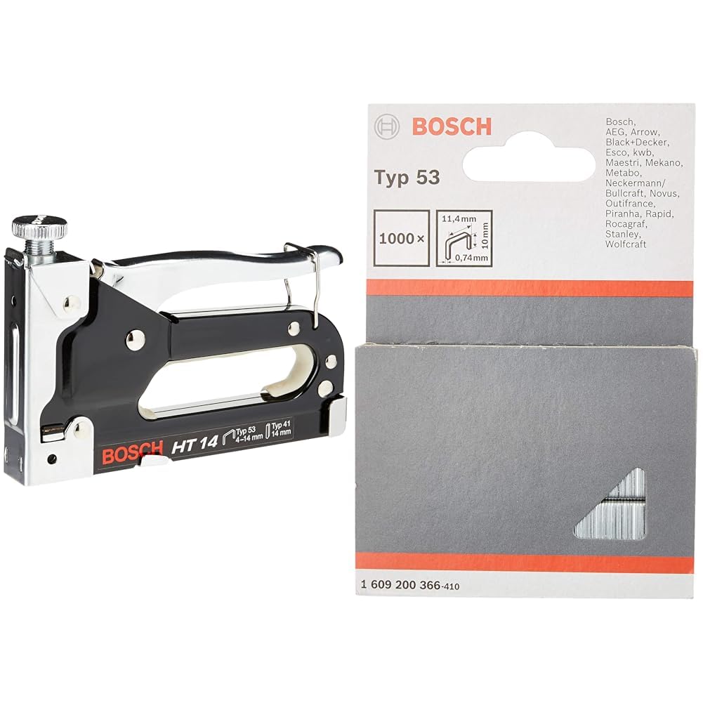 Bosch HT 14 agrafeuse manuelle bois + 1000 agrafes type 53 10 mm
