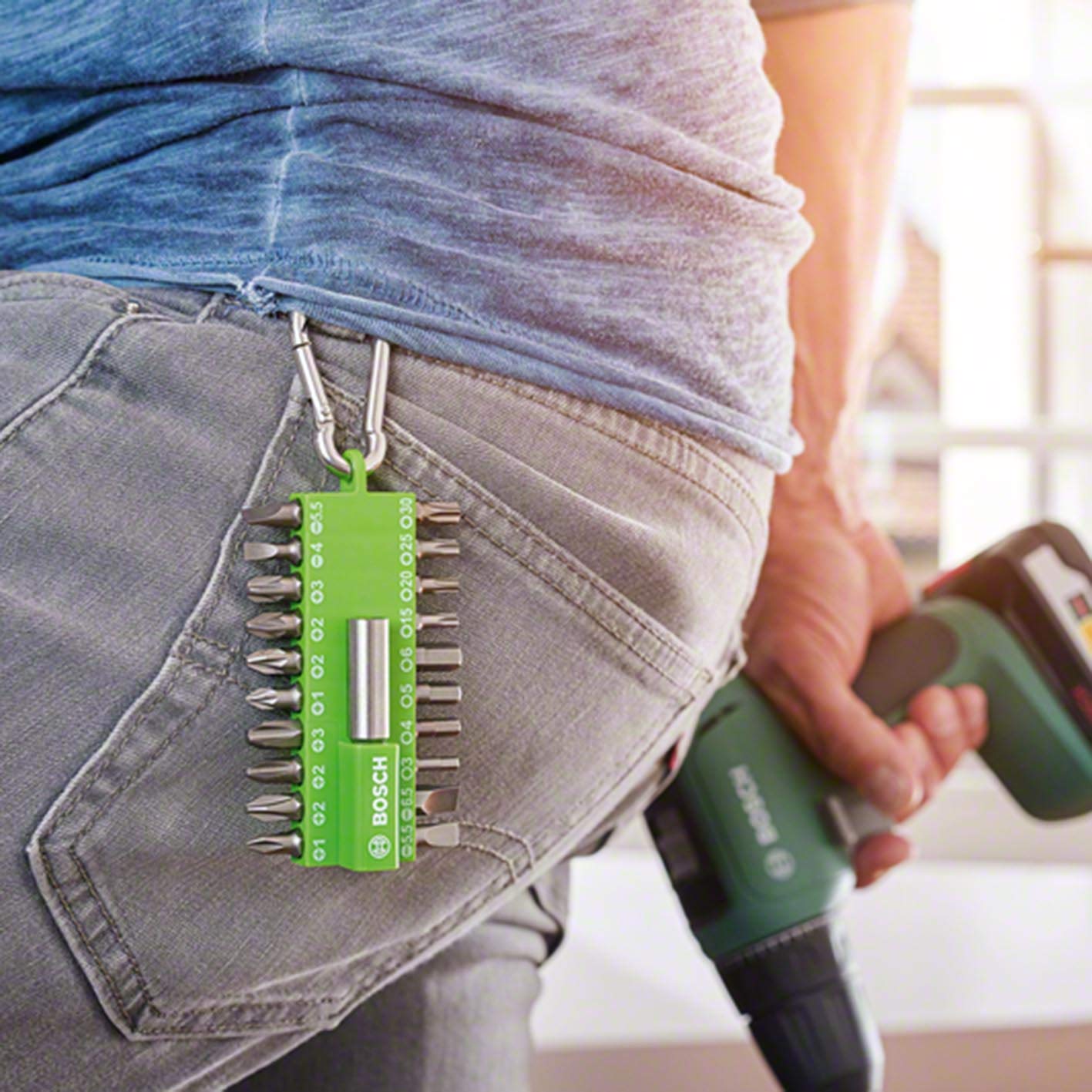 Bosch assortiment embouts vissage 21 pièces vert porte-embout