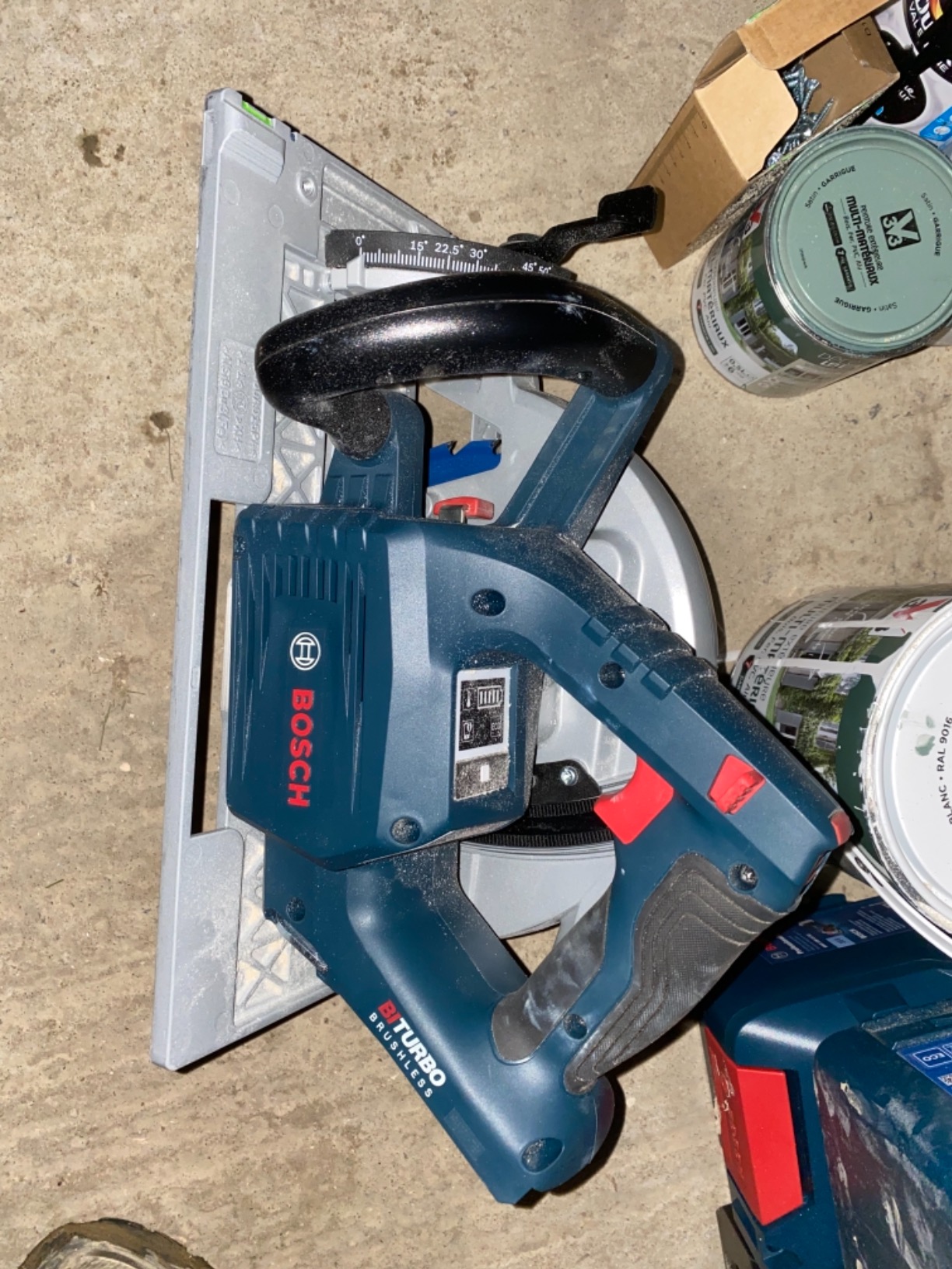 Bosch Scies scie circulaire GKS 18V-68 GC 18V rail L-BOXX