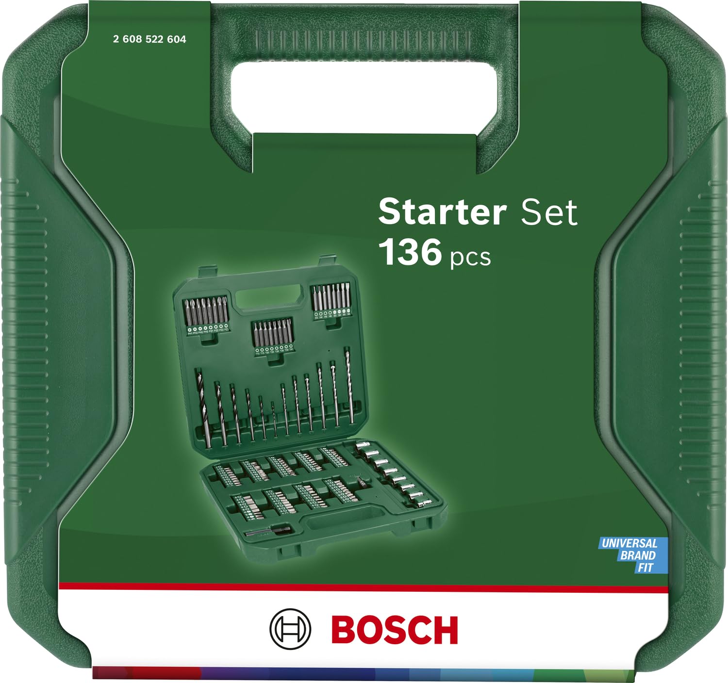 Bosch Sets combinés Grand 136 pièces coffret perçage vissage