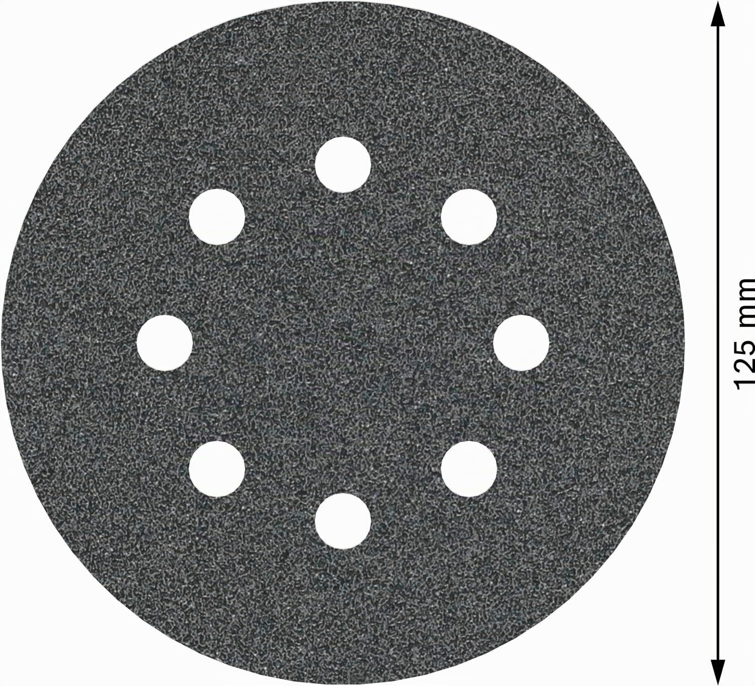 Bosch PRO F355 disque abrasif 125 mm G80 lot 5 pierre
