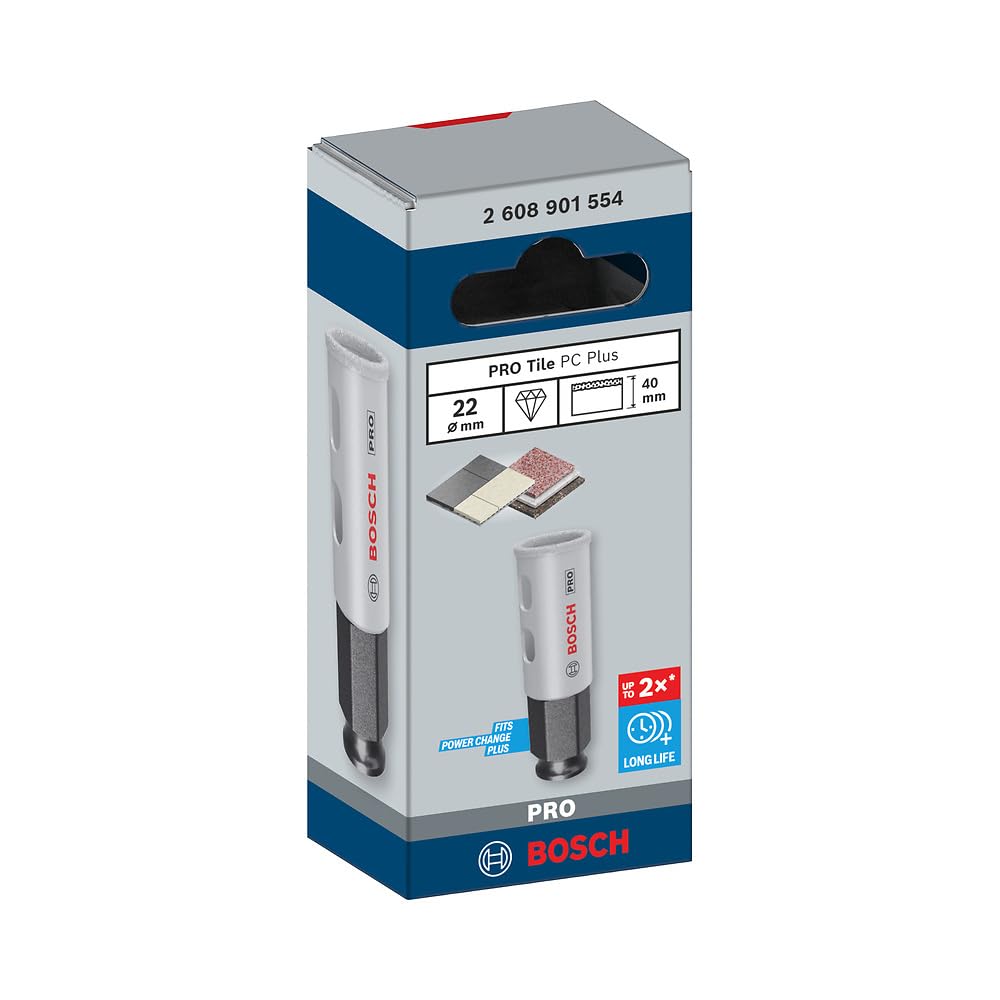 Bosch PRO Tile scie trépan diamant 22 mm carrelage