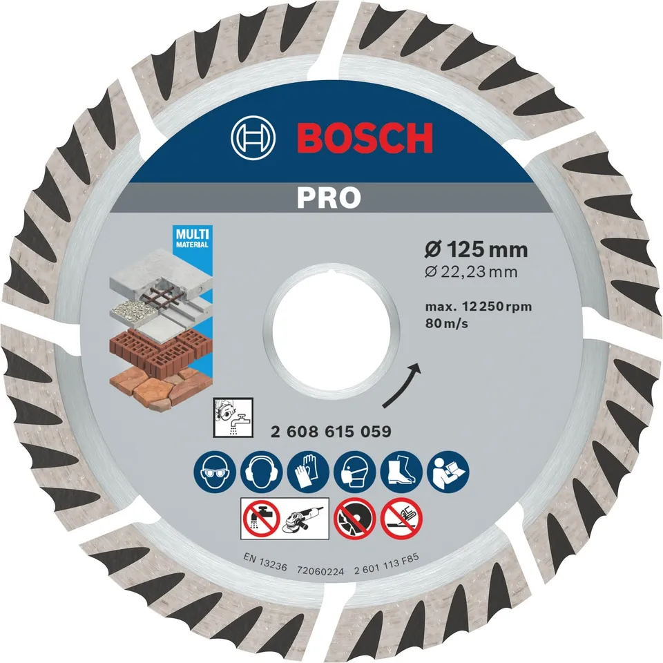 Bosch PRO Multi Material disque diamant 125 mm béton