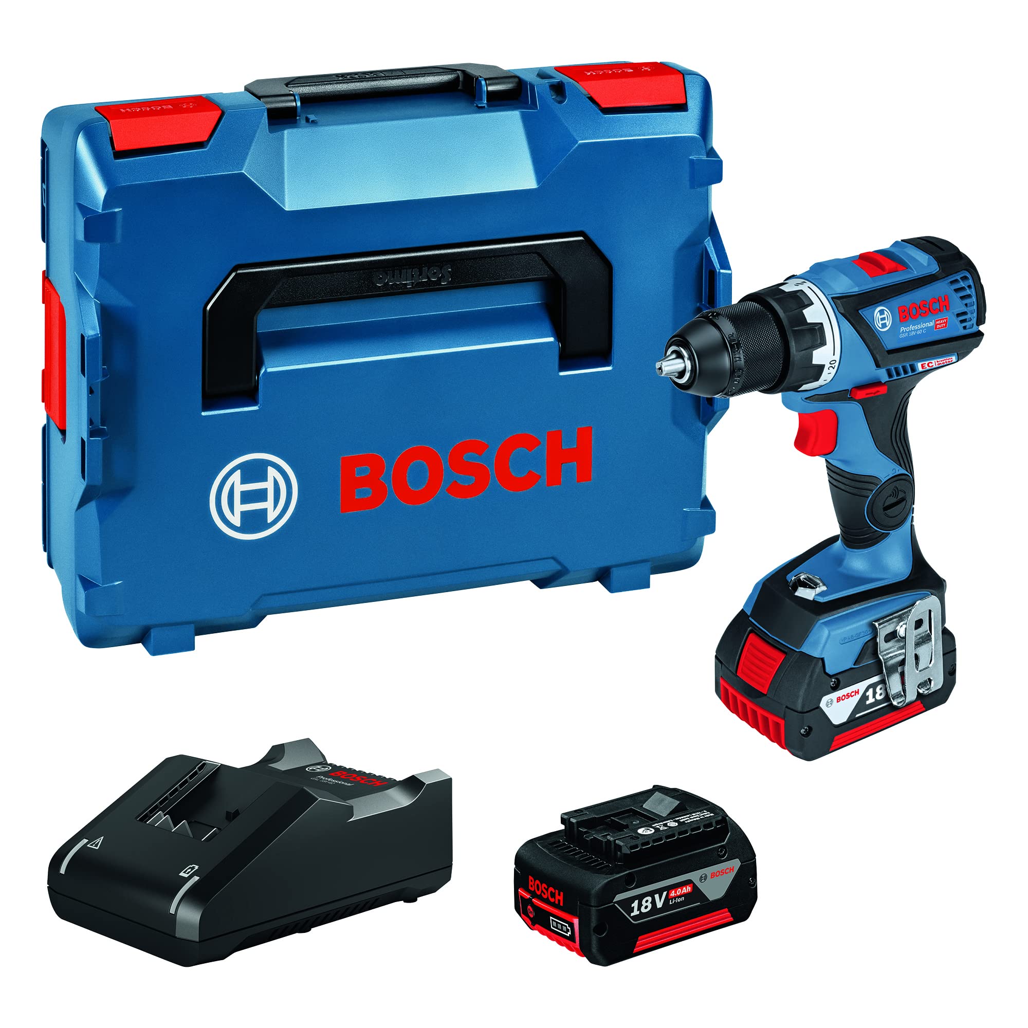 Bosch GSR 18V-60 C perceuse-visseuse 18V 2x4Ah