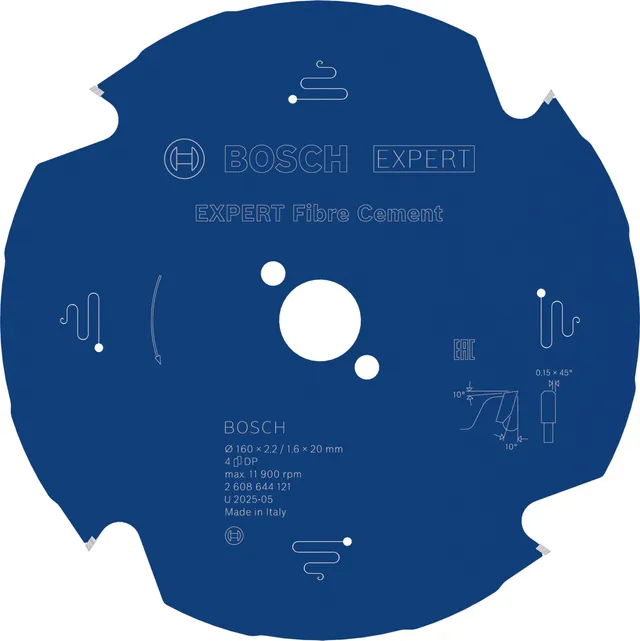 Bosch EXPERT Fibre Cement lame scie circulaire 160 mm PCD