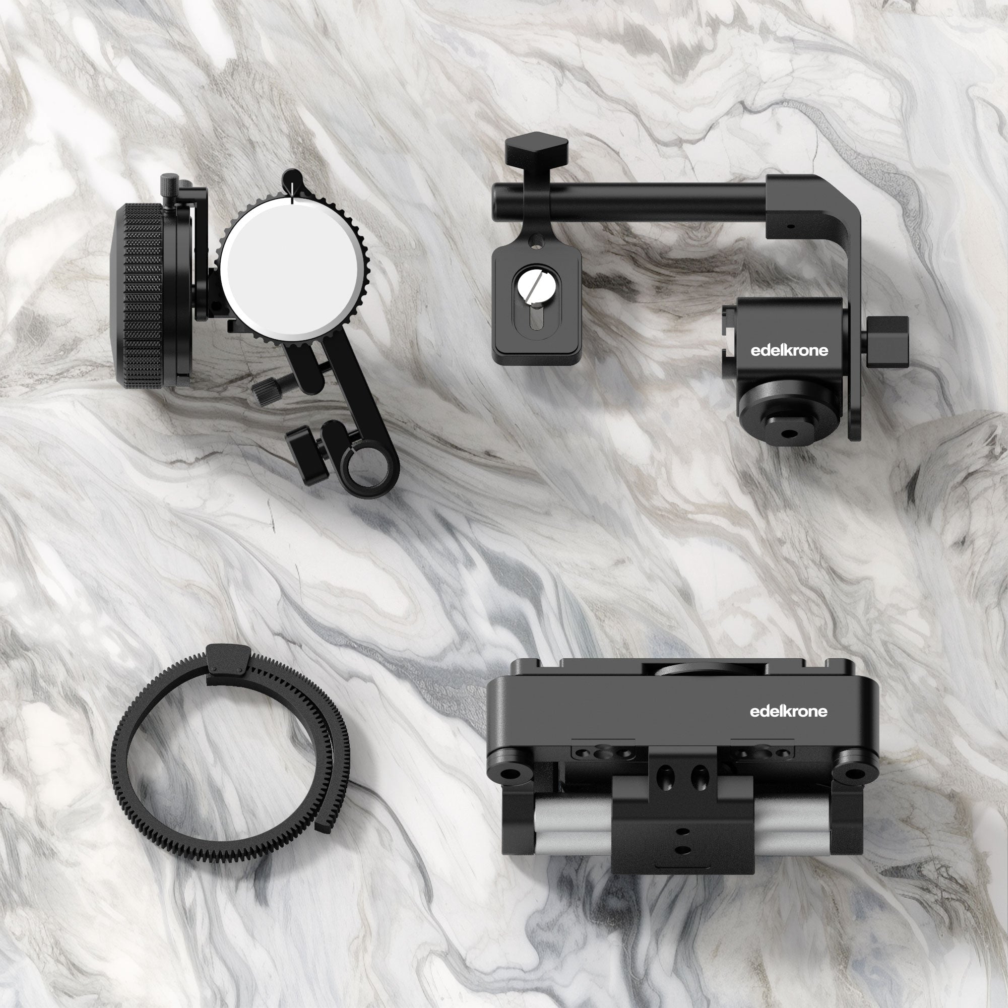 Edelkrone Run-and-Gun bundle rig PocketRIG focus