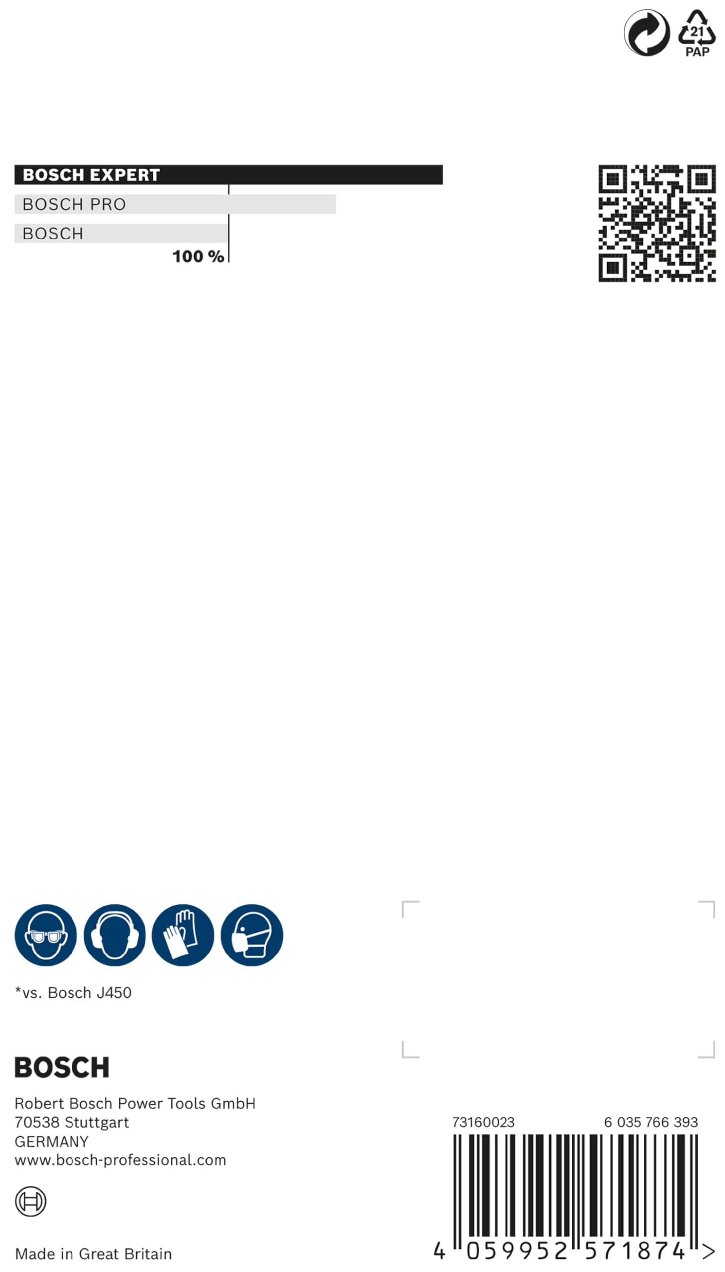 Bosch EXPERT N880 Tampons non-tissé 115x140 mm Gros A x2