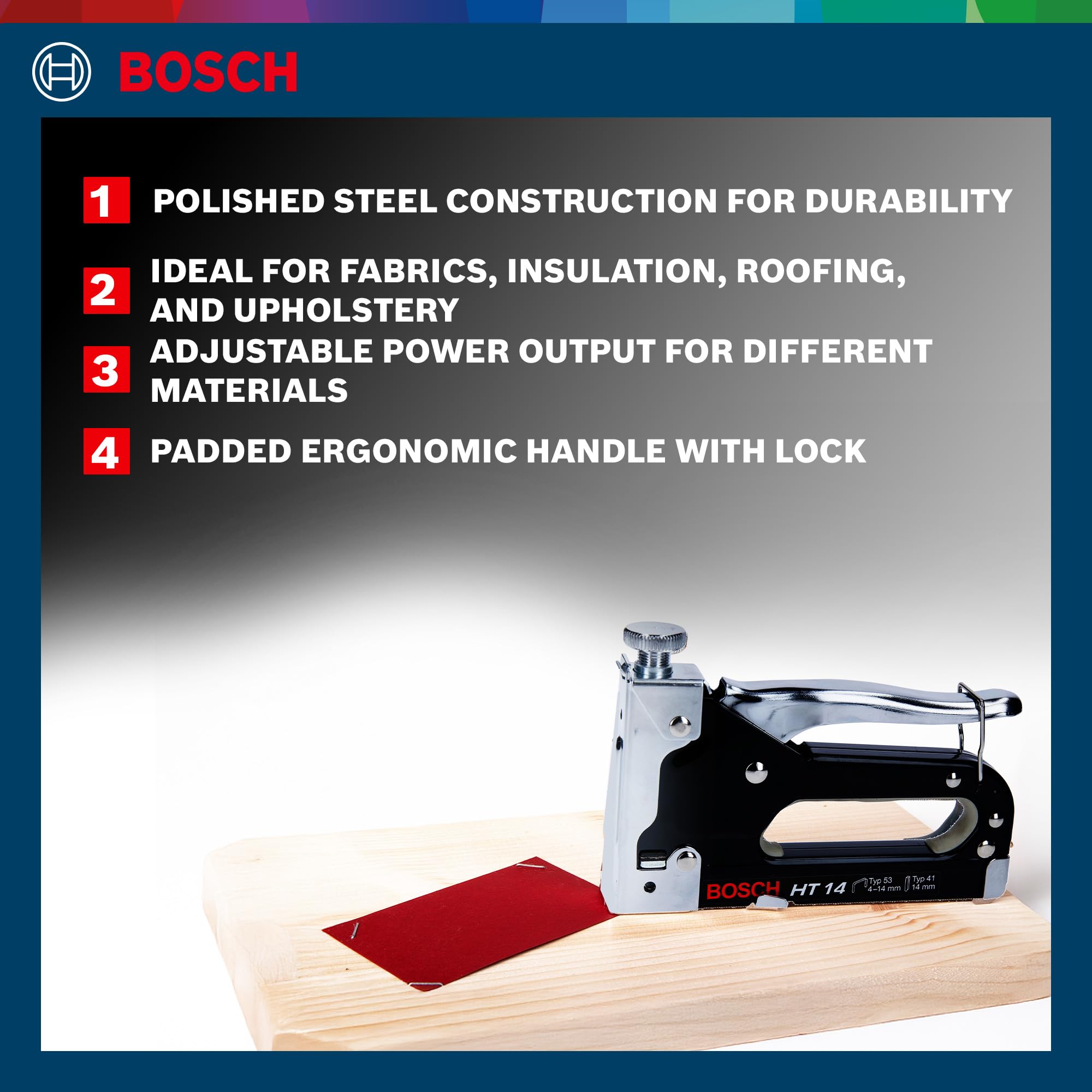 Bosch HT 14 Agrafeuse manuelle Type 53 acier