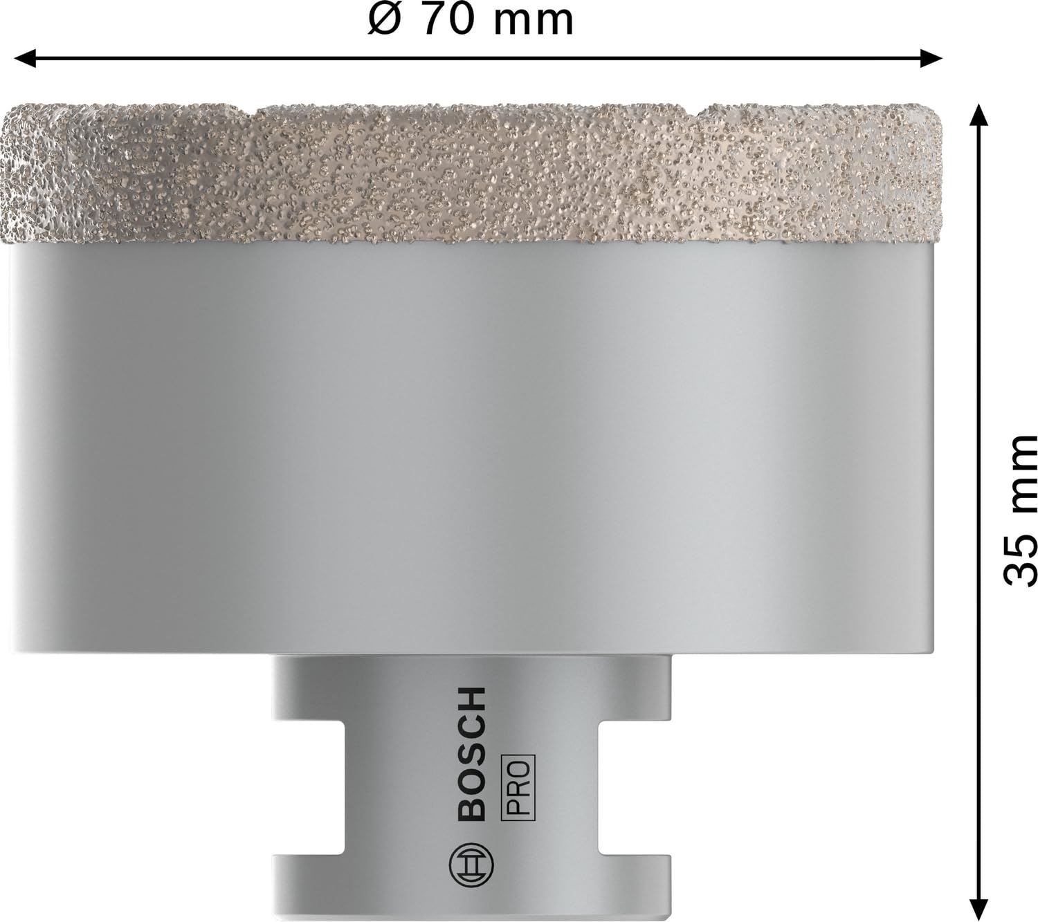 Bosch PRO Ceramic Dry couronne diamant 70 mm