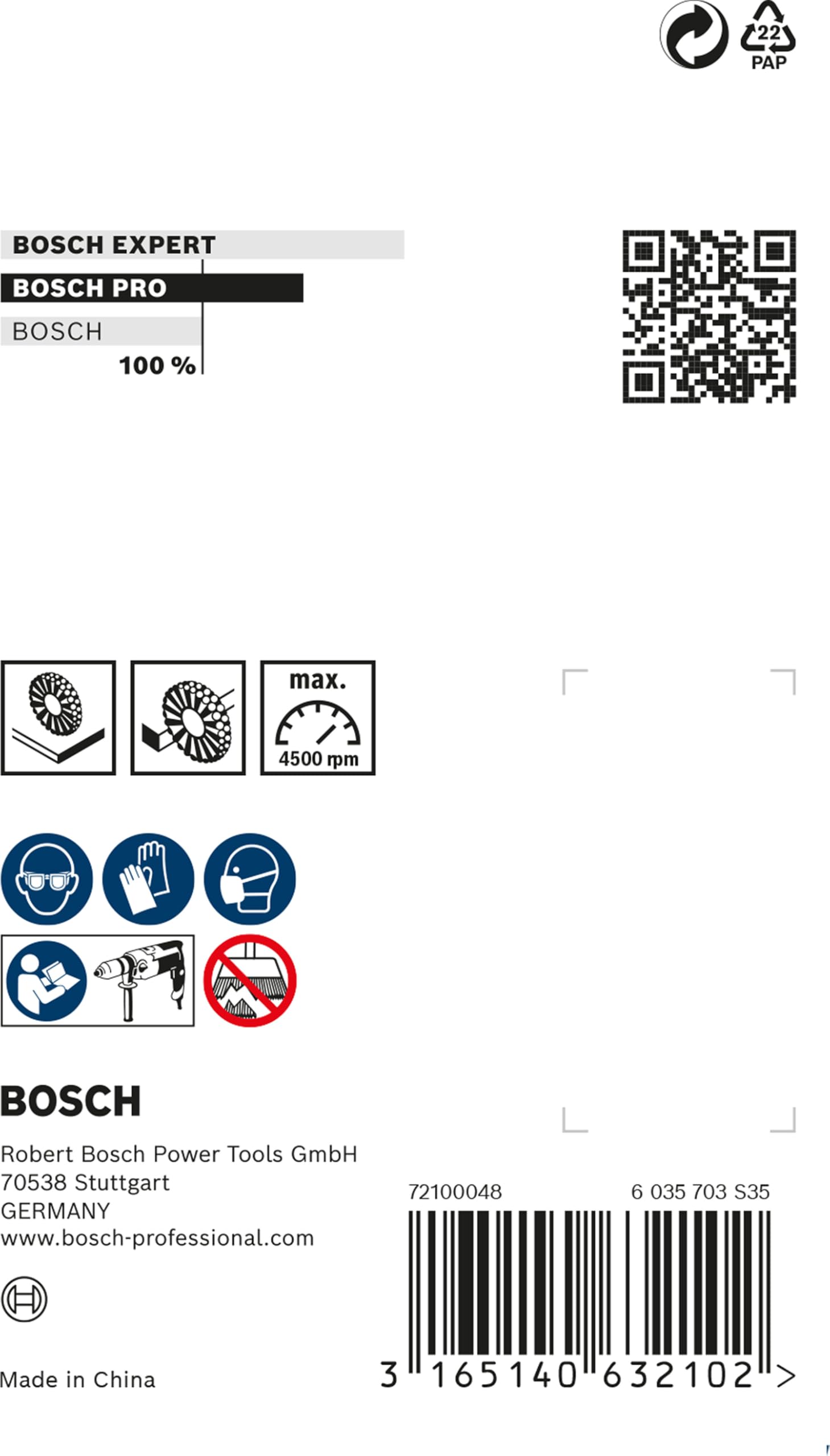 Bosch PRO Metal clean Brosse circulaire 80x0,2 mm acier