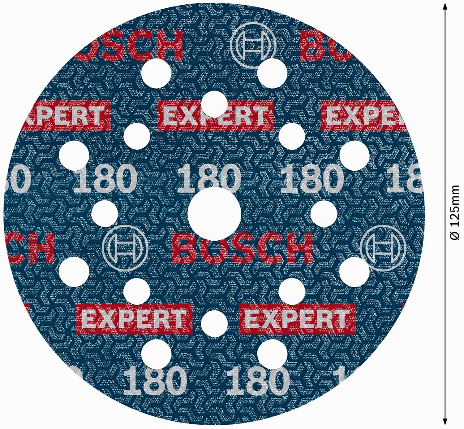 Bosch Expert O780 disque abrasif 125 mm grain 180 lot 50