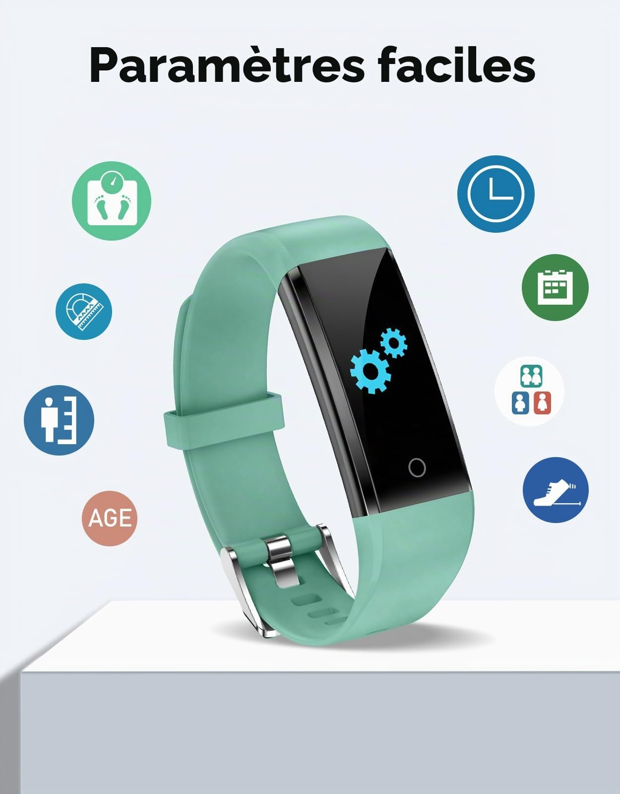 GRV montre podomètre non connectée IP68 compteur pas