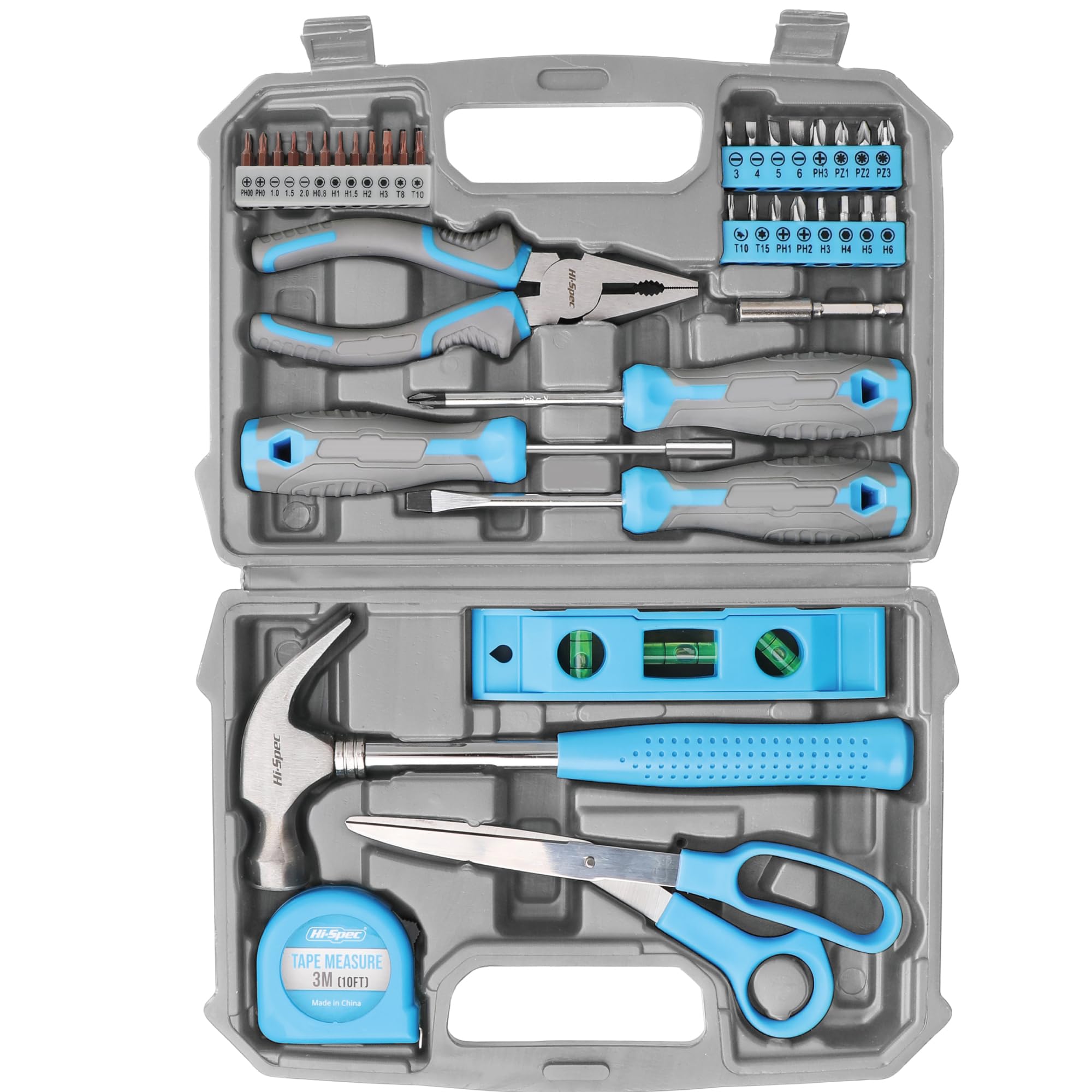 Hi-Spec Kit Outils Maison Rose 42 Pièces Mallette