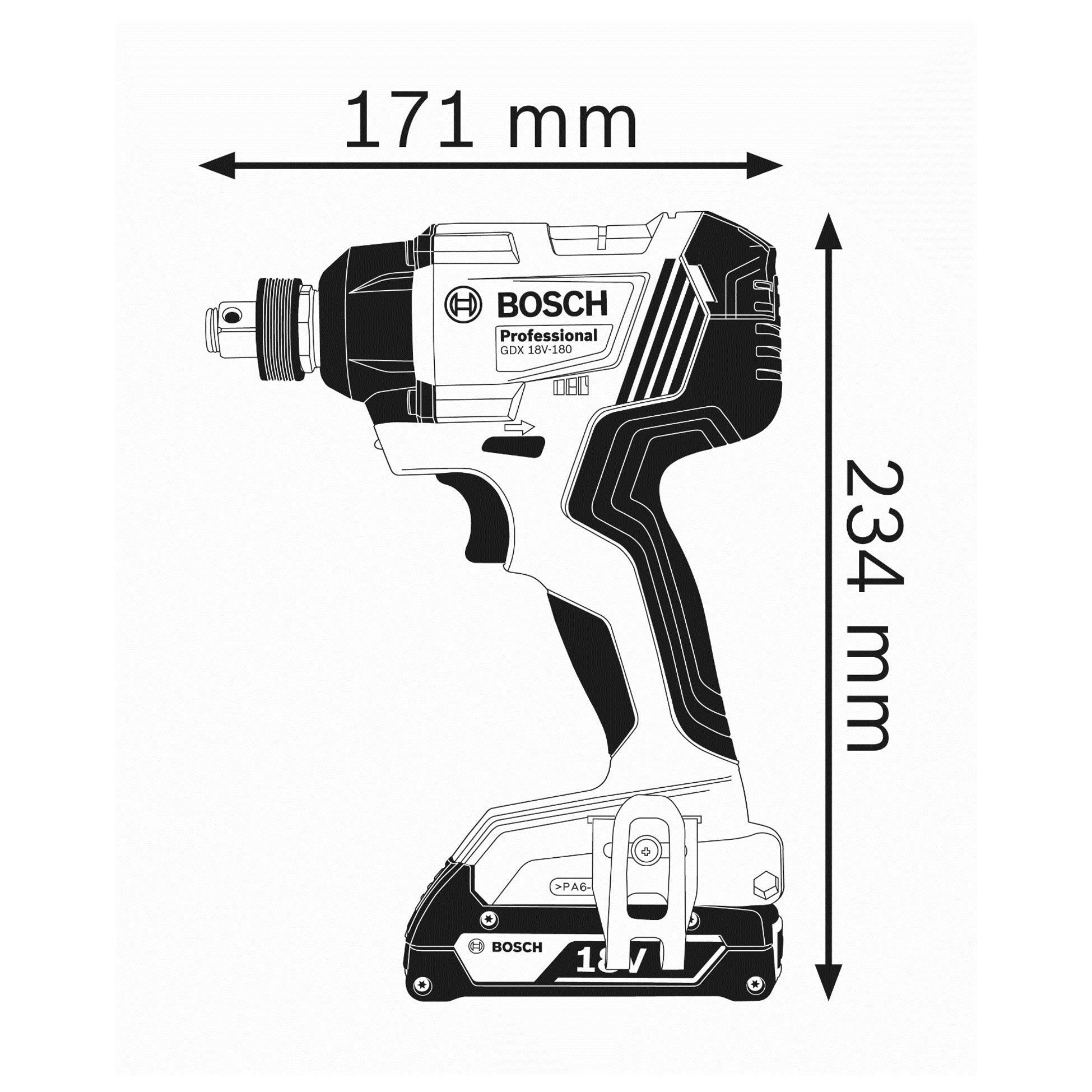 Bosch GDX 18V-180 visseuse à chocs 18V 180 Nm L-Boxx