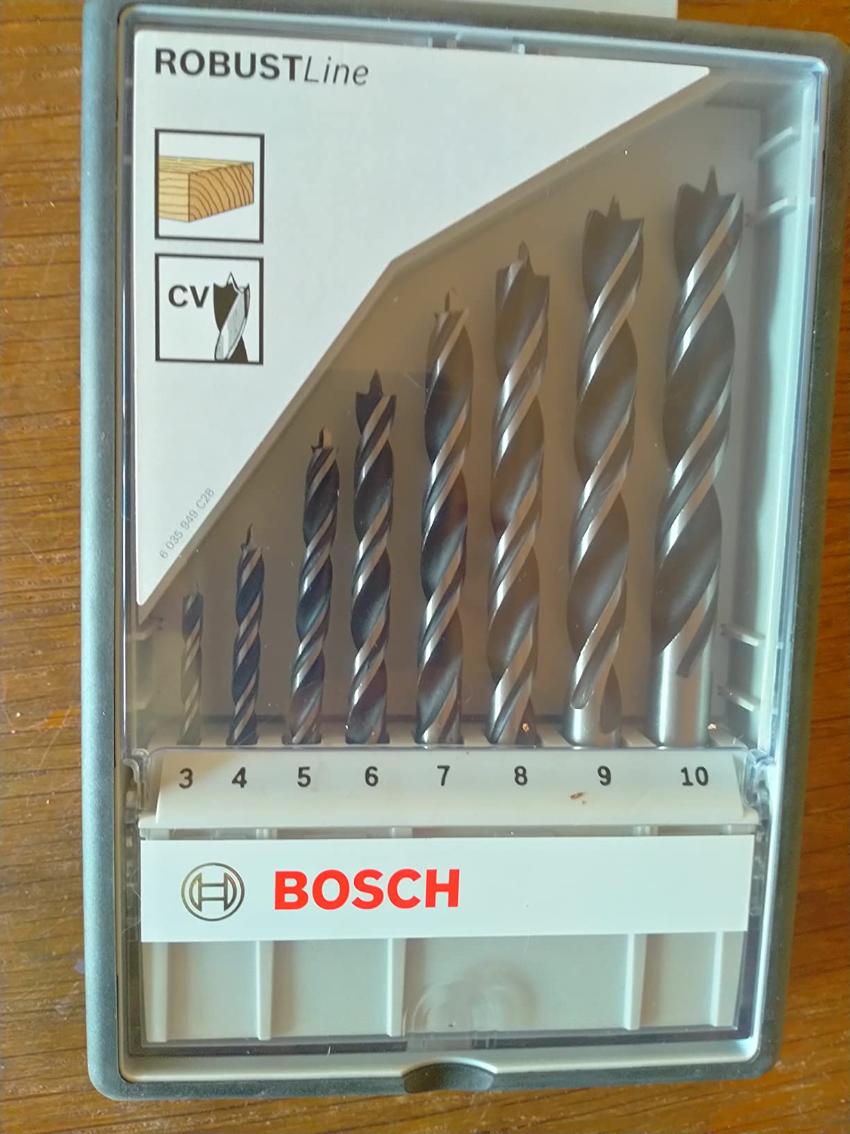 Bosch PRO Wood coffret forets bois 8 pcs 3-10 mm