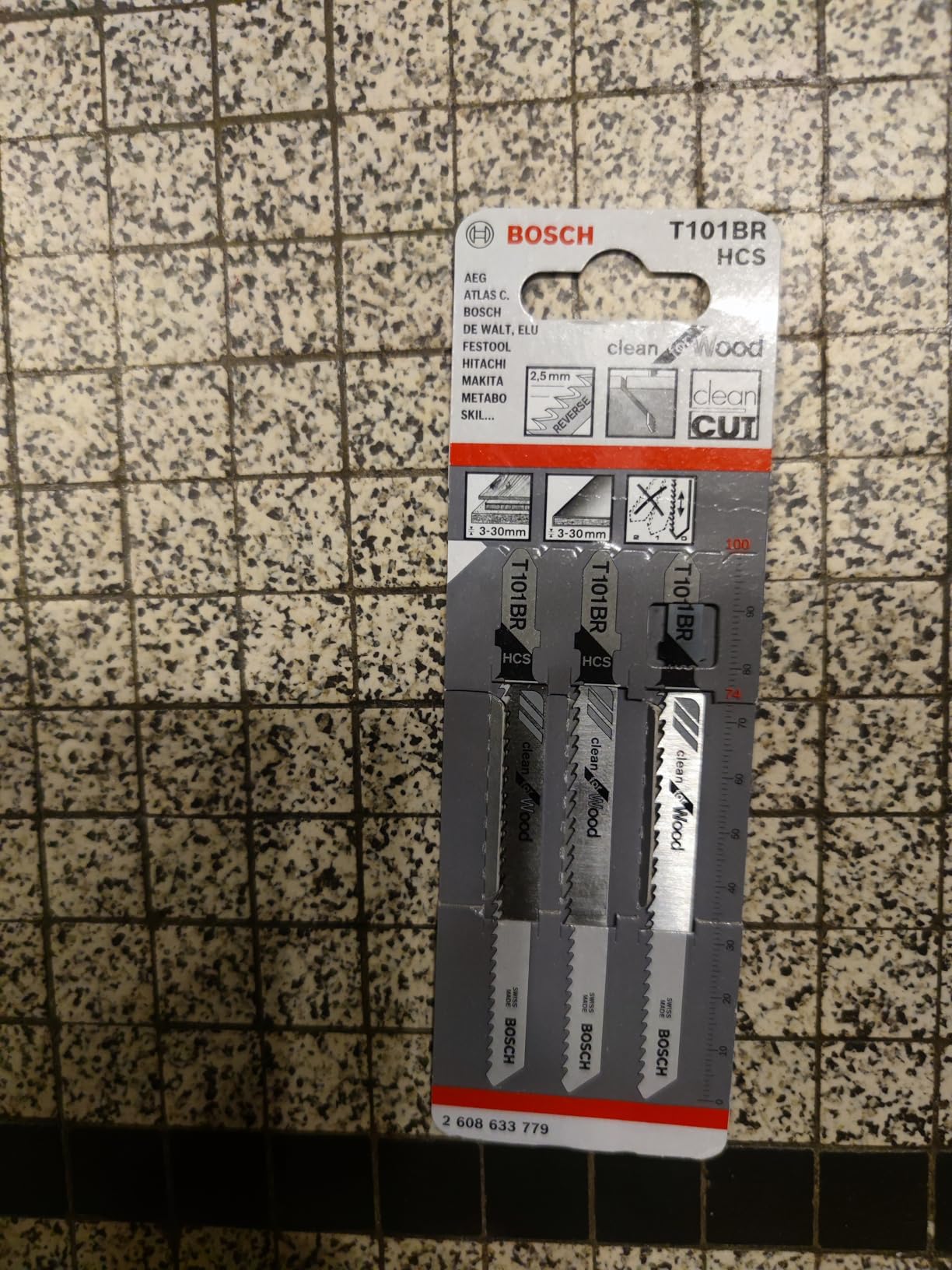 Bosch T 101 BR Lame Scie Sauteuse Bois Lot de 3