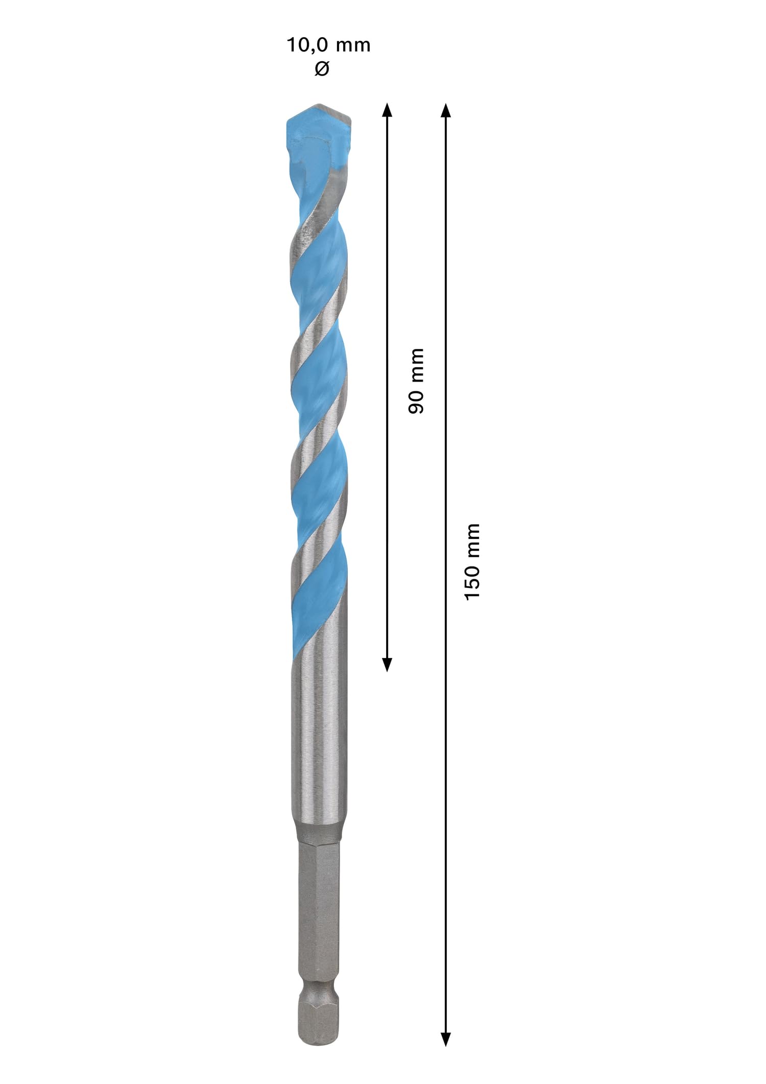 Bosch EXPERT HEX-9 Foret multimatériaux 10x90x150 mm