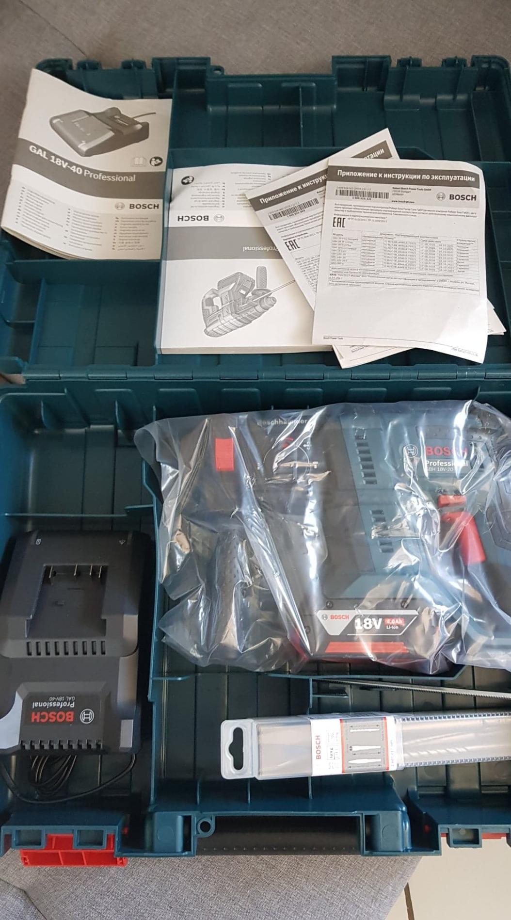 Bosch GBH 18V-20 perforateur sans fil 4,0 Ah coffret SDS-plus