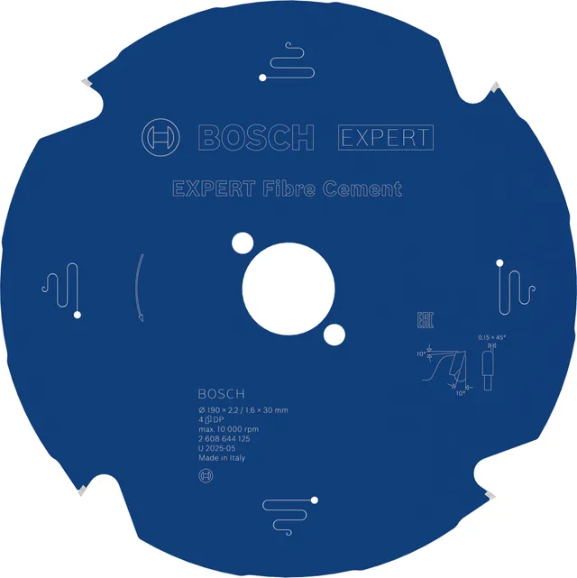 Bosch Lame circulaire EXPERT 190x30 mm fibrociment PCD