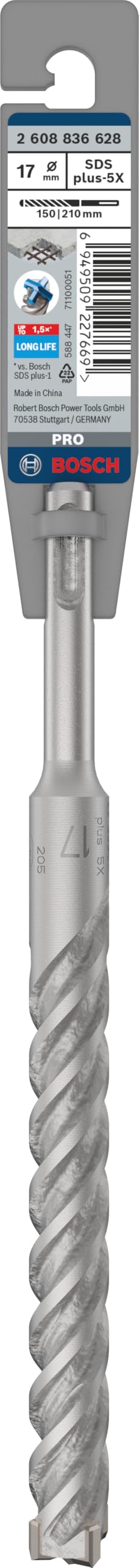 Bosch PRO SDS plus-5X foret béton armé 17x150x210 mm
