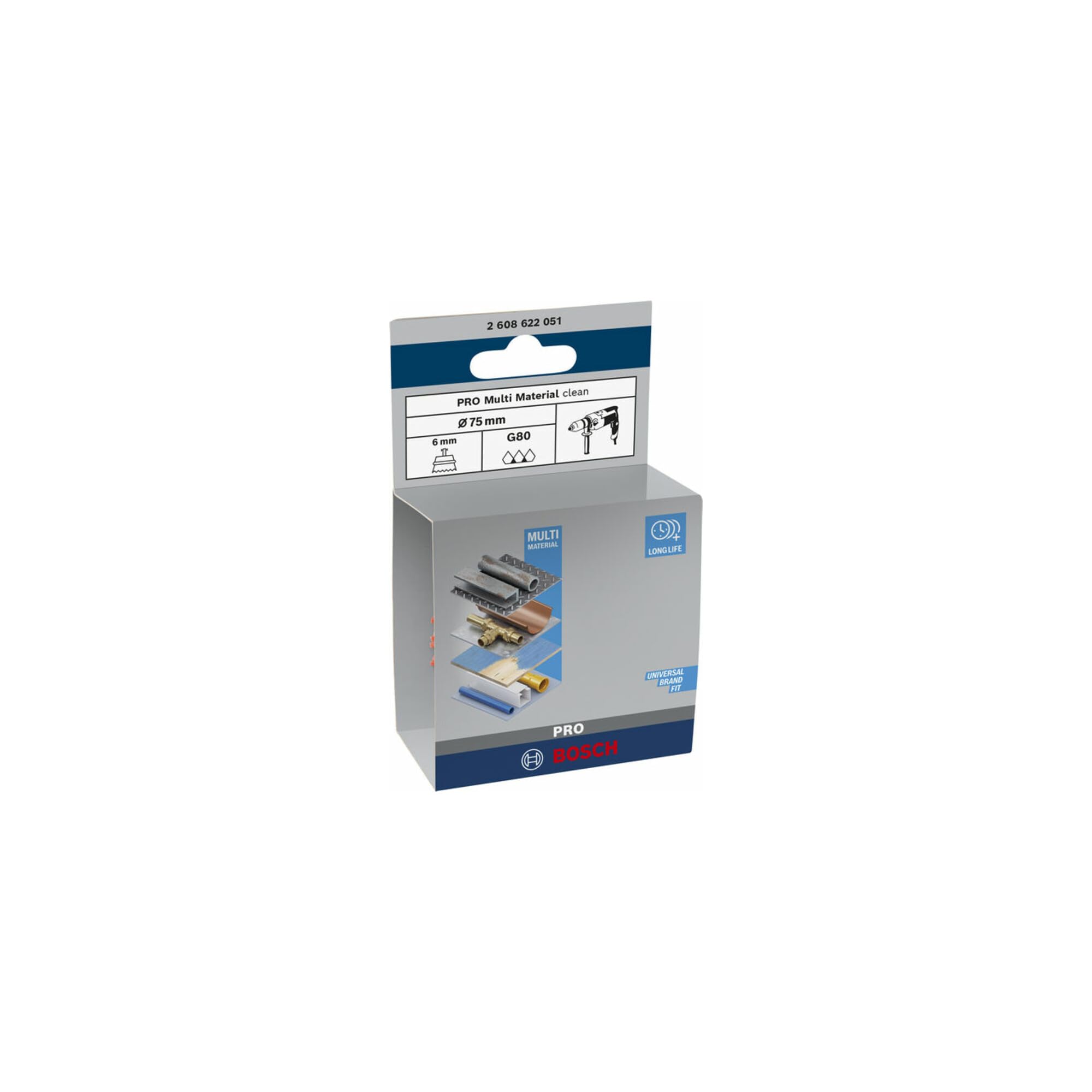 Bosch PRO brosse boisseau nylon 75 mm queue 6 mm perceuse