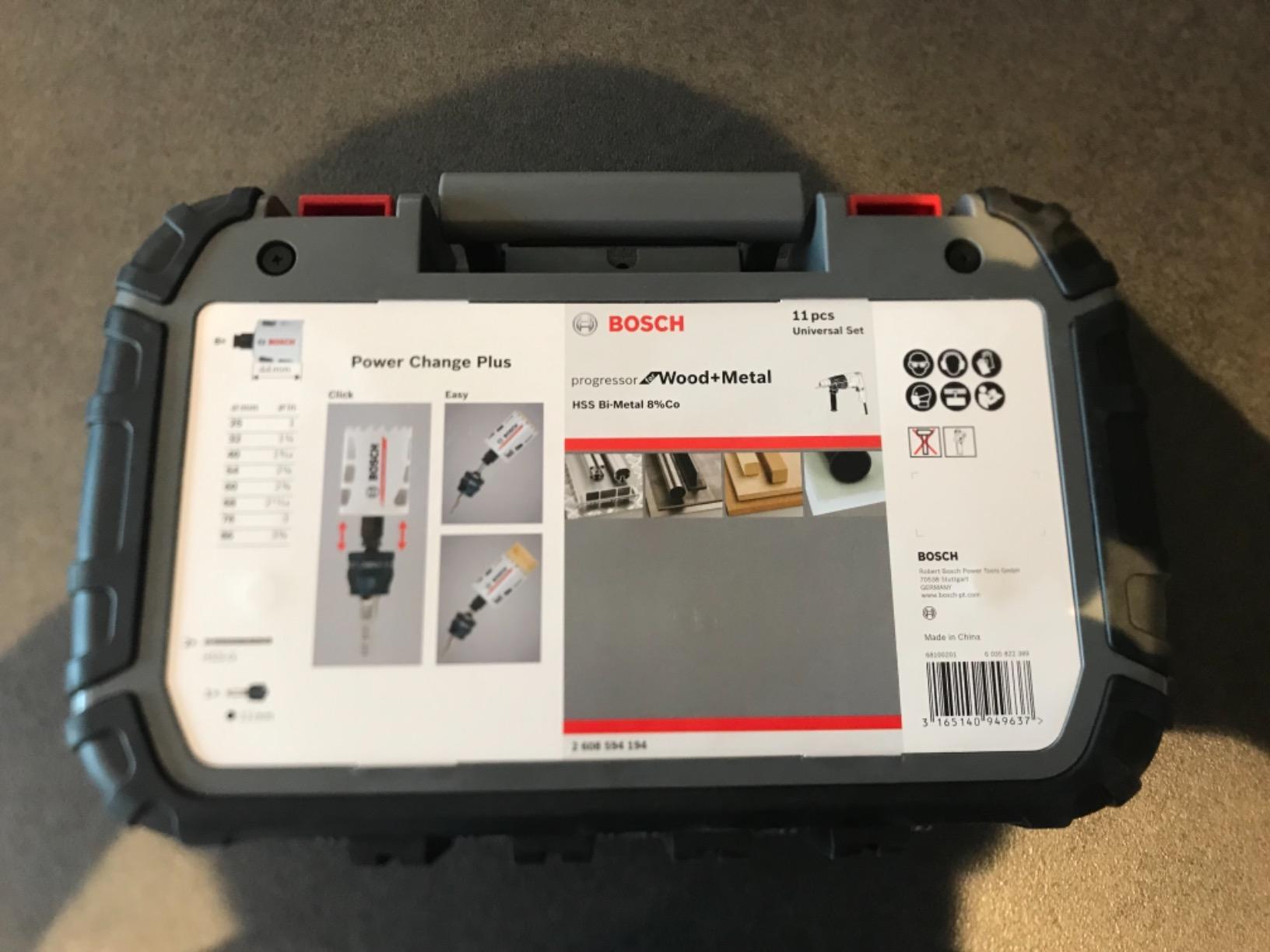 Bosch Progressor coffret scies trépans 25-86 mm 11 pièces bimétal