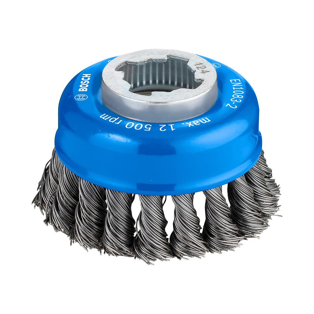 Bosch Pro Brosse Boisseau 75 mm Acier X-Lock Fils Torsadés