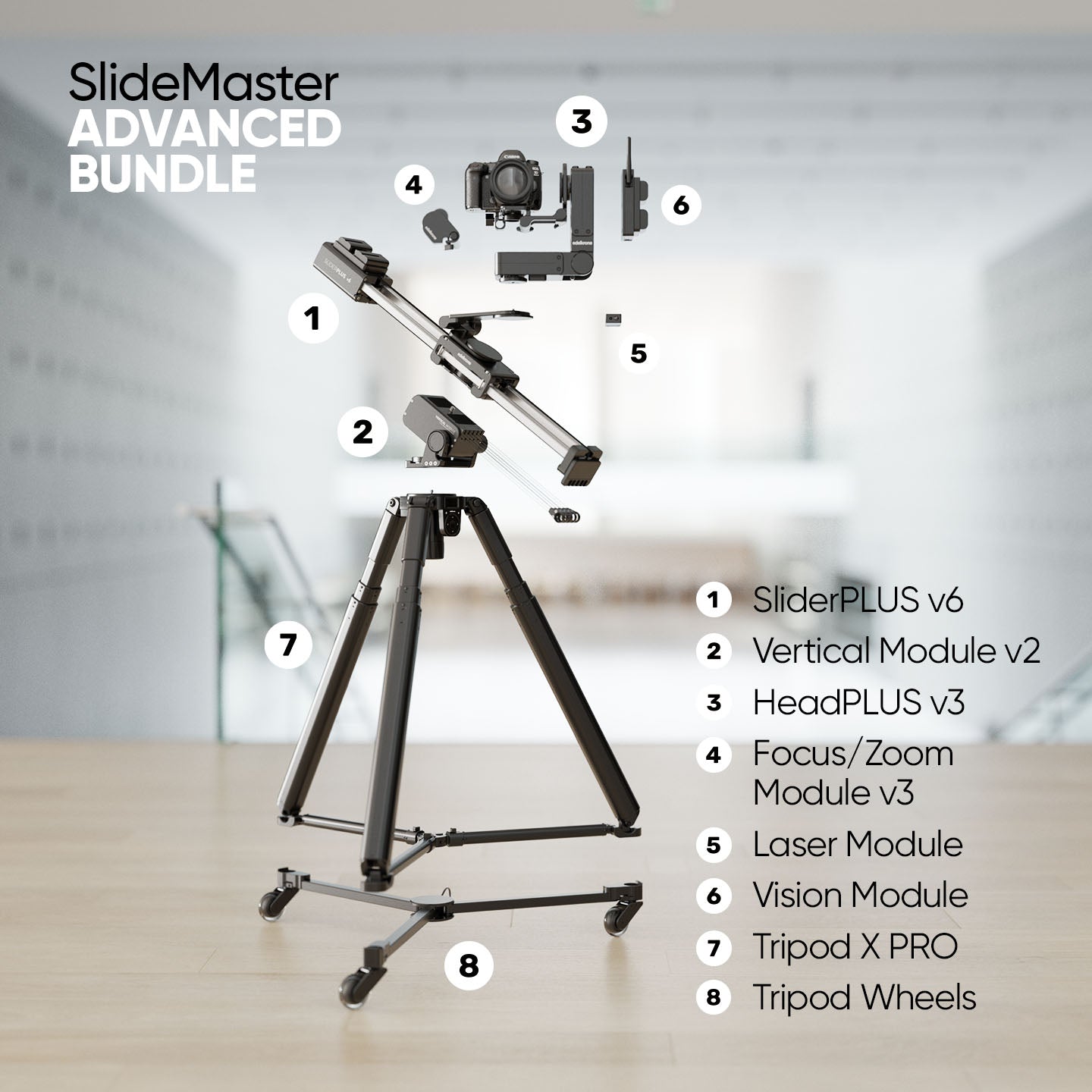 Edelkrone SlideMaster Essentials kit slider HeadPLUS