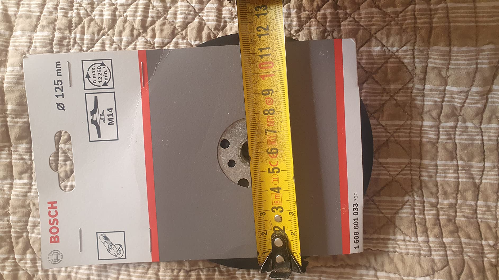 Bosch Abrasifs plateau ponçage 125 mm M14 gris
