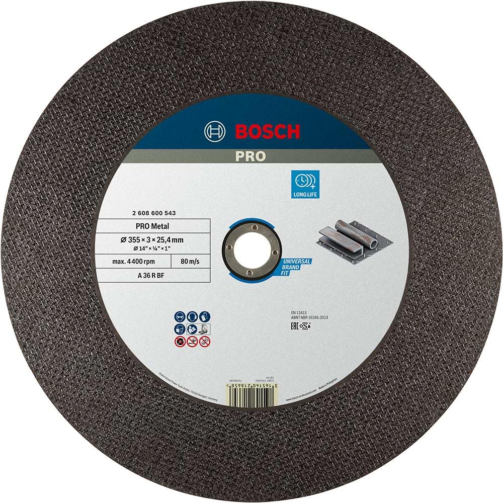 Bosch Disque tronçonner PRO Metal 355x2,8x25,4 mm acier