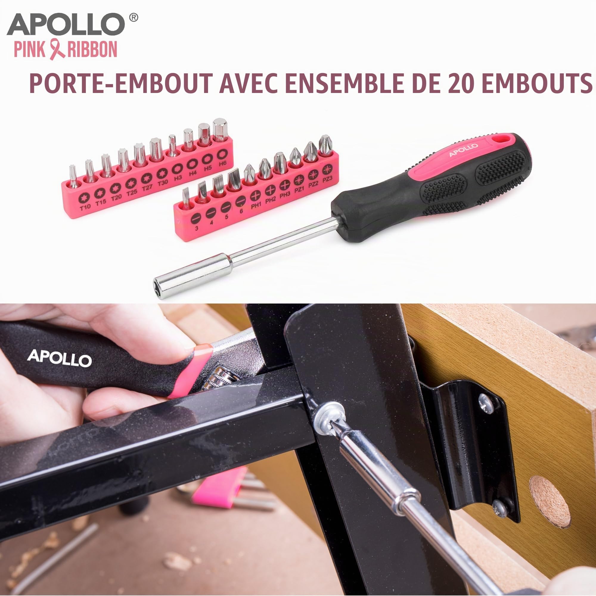 Hi-Spec Tool Kits boîte à outils 170 pièces rose maison