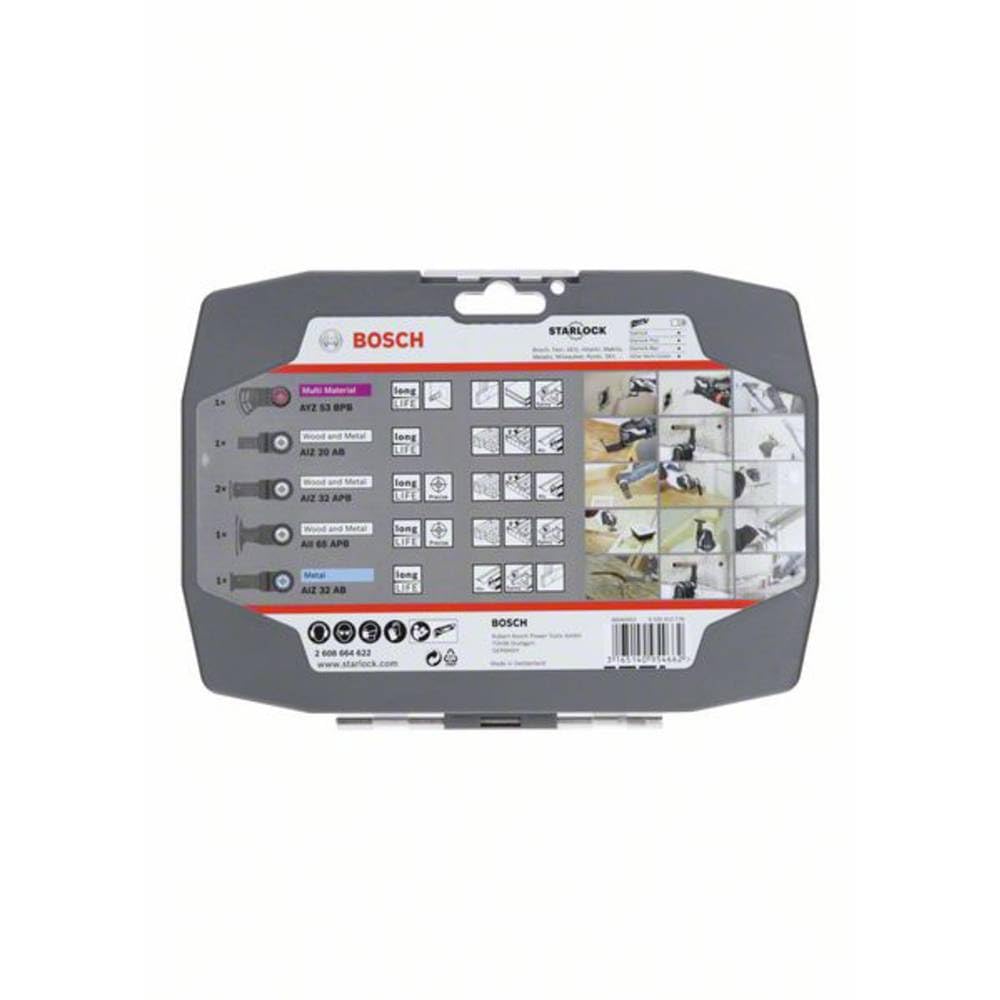 Bosch Accessoires Starlock Coffret 6 Lames Bois Métal BiM