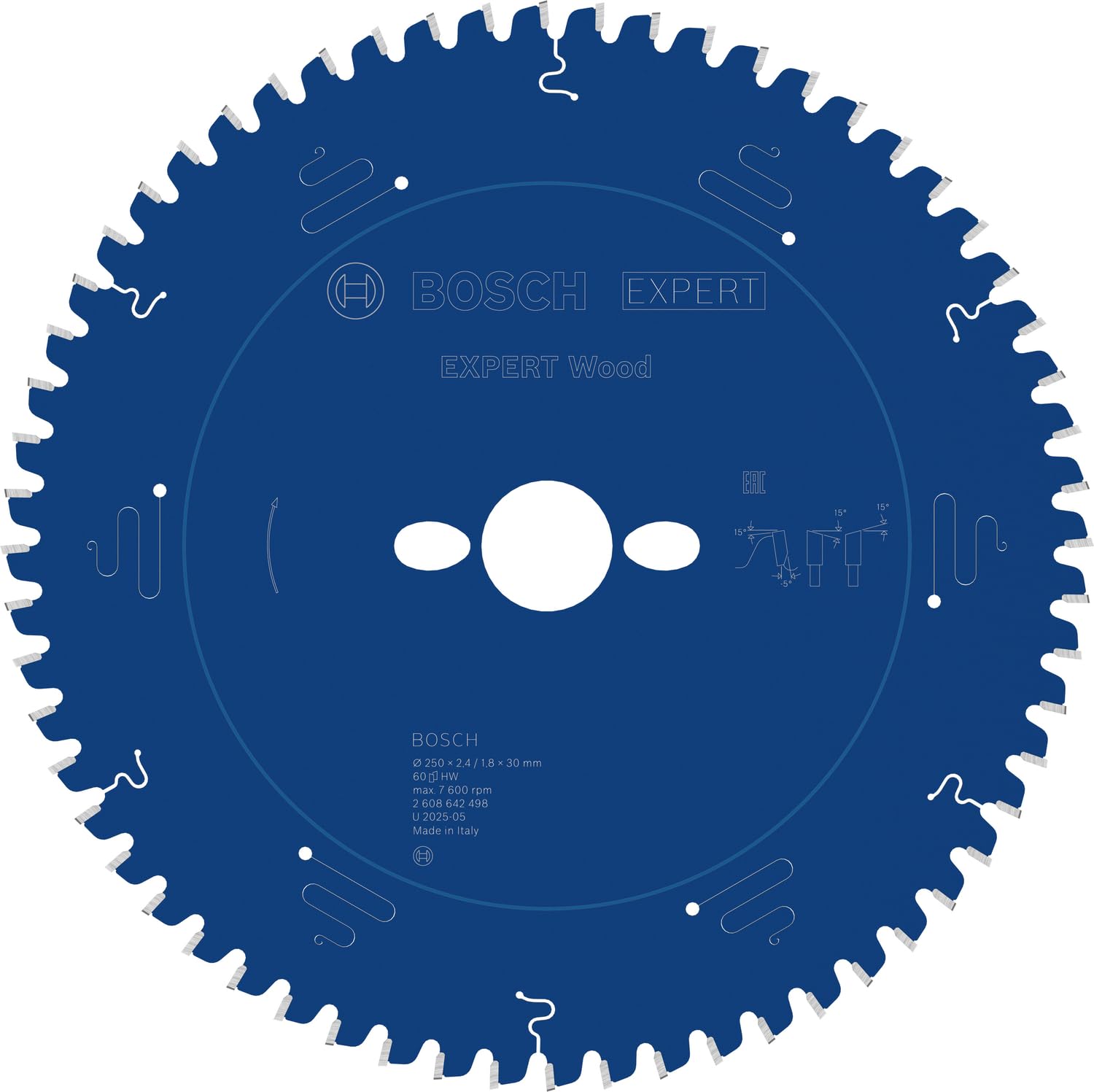 Bosch EXPERT Wood lame scie circulaire 300x30mm 72 dents